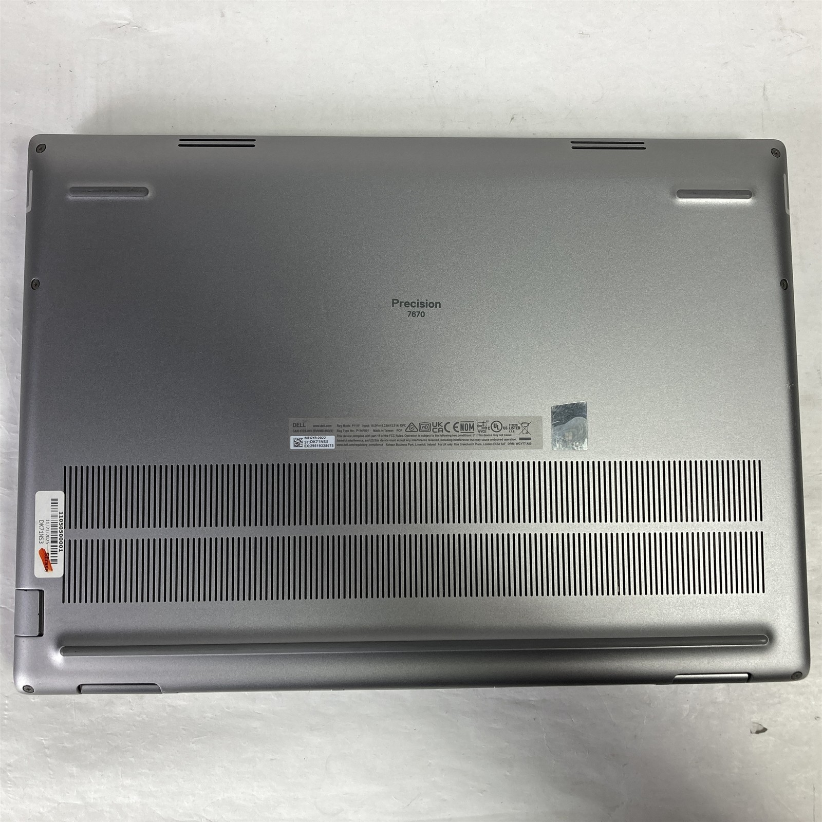 Dell Precision 7670 16″ Laptop Core i7-12850HX 2.1GHz 64GB 1TB NVMe SSD – Win 11