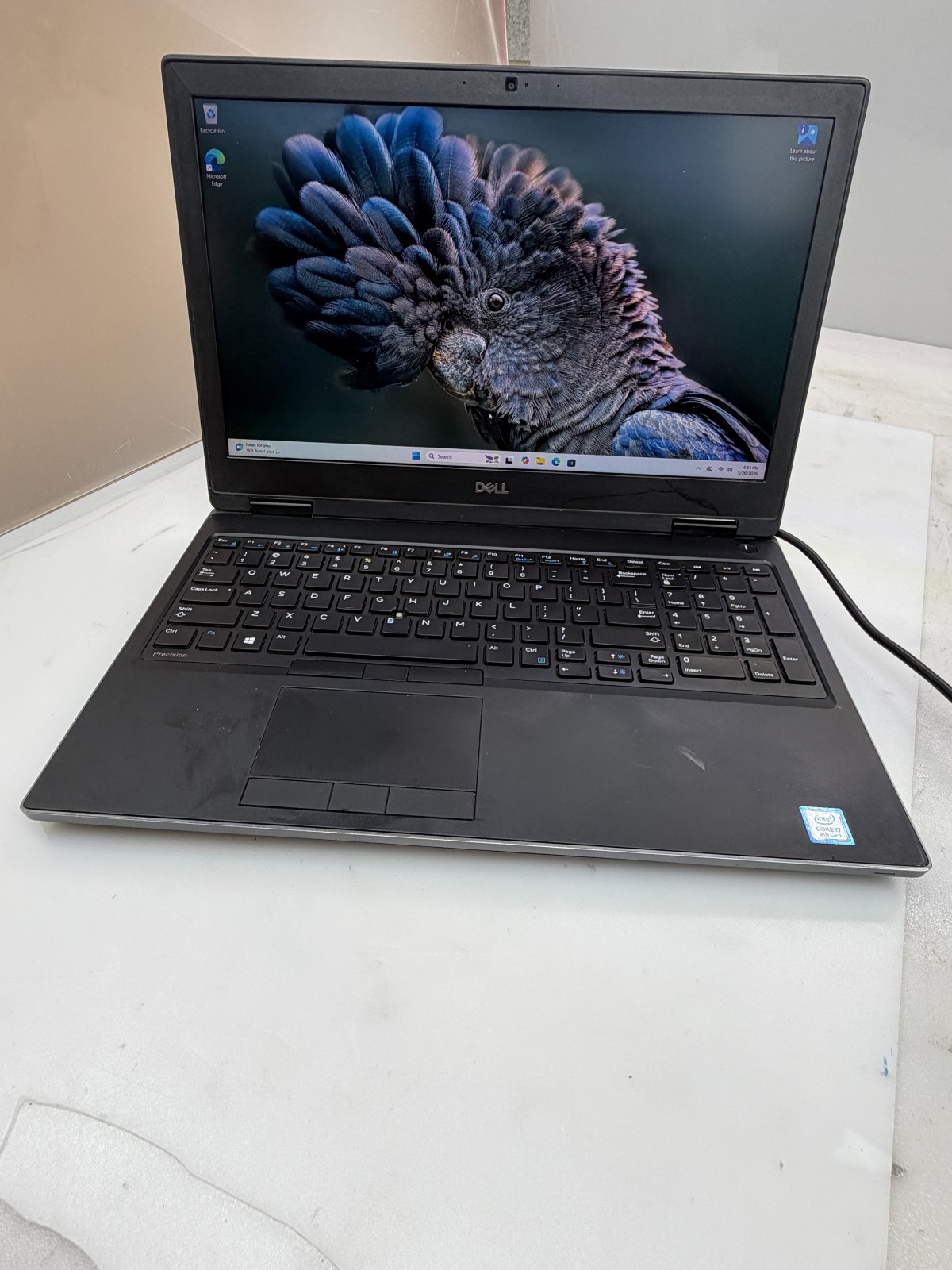DELL PRECISION 7530 i7-8750H@2.20GHz 16GB 512GB NVMe W11H NVIDIA P2000 *READ