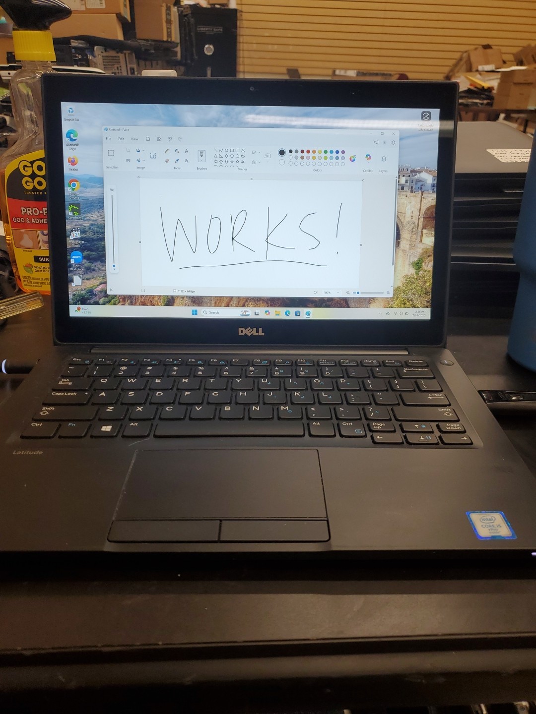 Dell Latitude 7280 Touchscreen 256GB SSD, i5-6300U 16GB Laptop 71625-2 K Poor KB