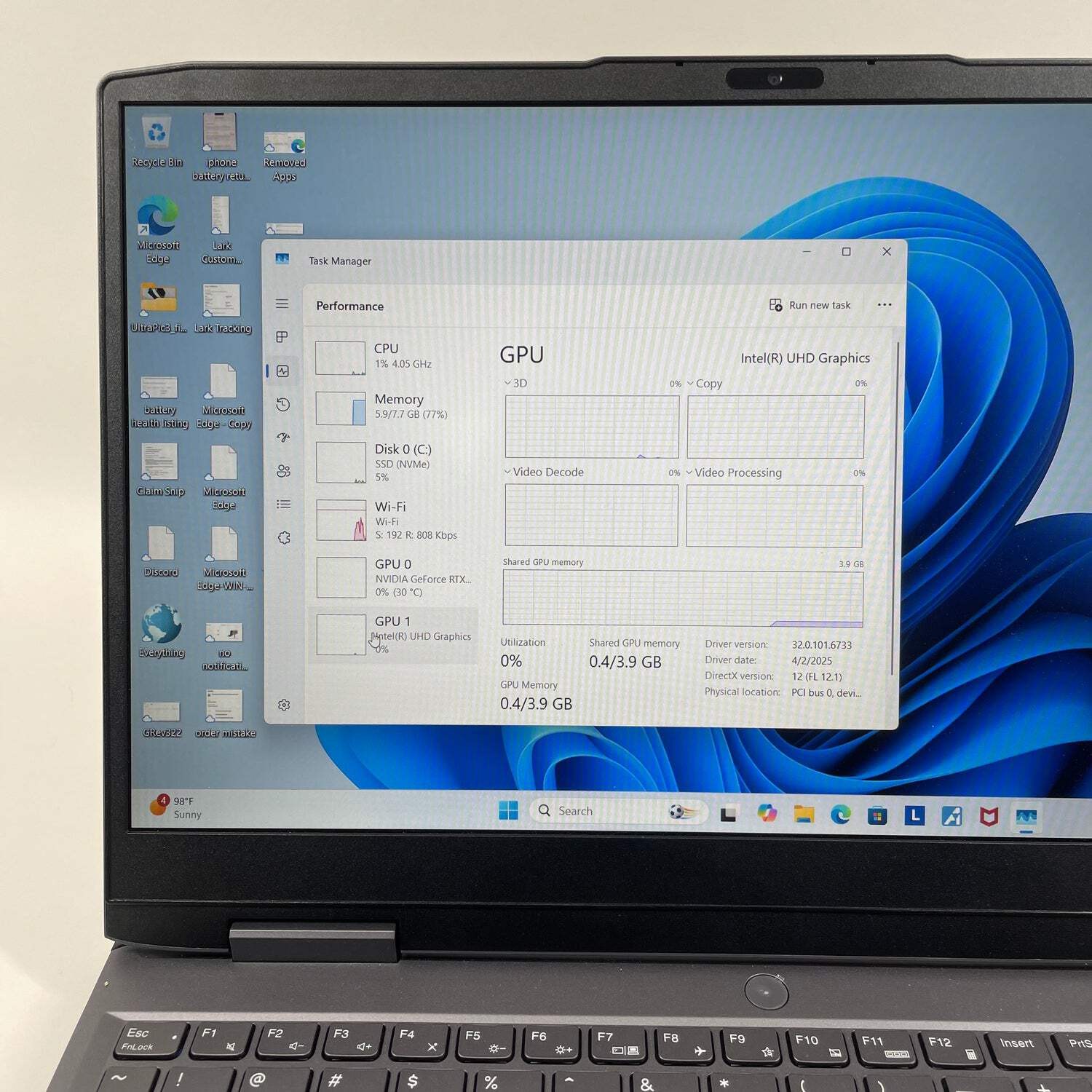 Lenovo LOQ 15 15IRH8 15.6″ i5-13420H 2.1GHz 8GB RAM 1TB SSD GeForce RTX 3050
