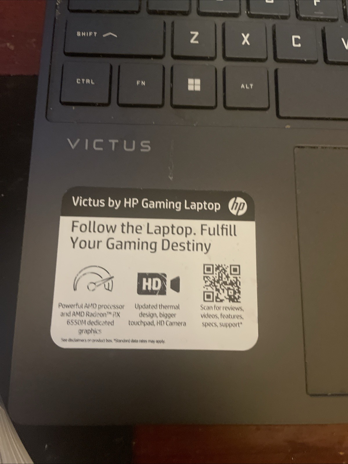 HP Gaming Laptop Powerful AMD processor and AMD Radeon 6550M Graphics, + 865Gb
