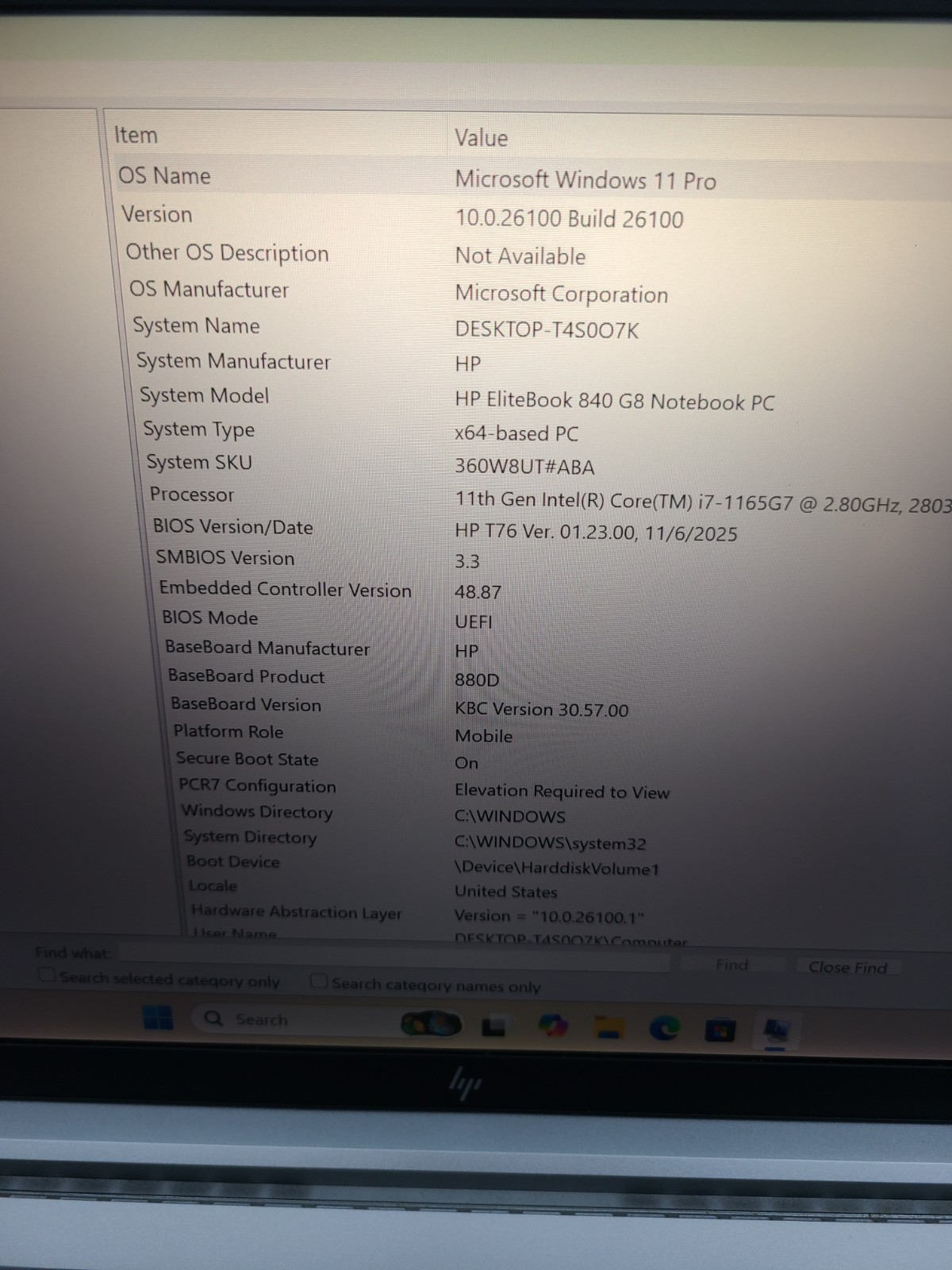 HP EliteBook 840 G8 i7-1165G7 2.70GHz 16GB Ram 512GB SSD Win 11 Pro