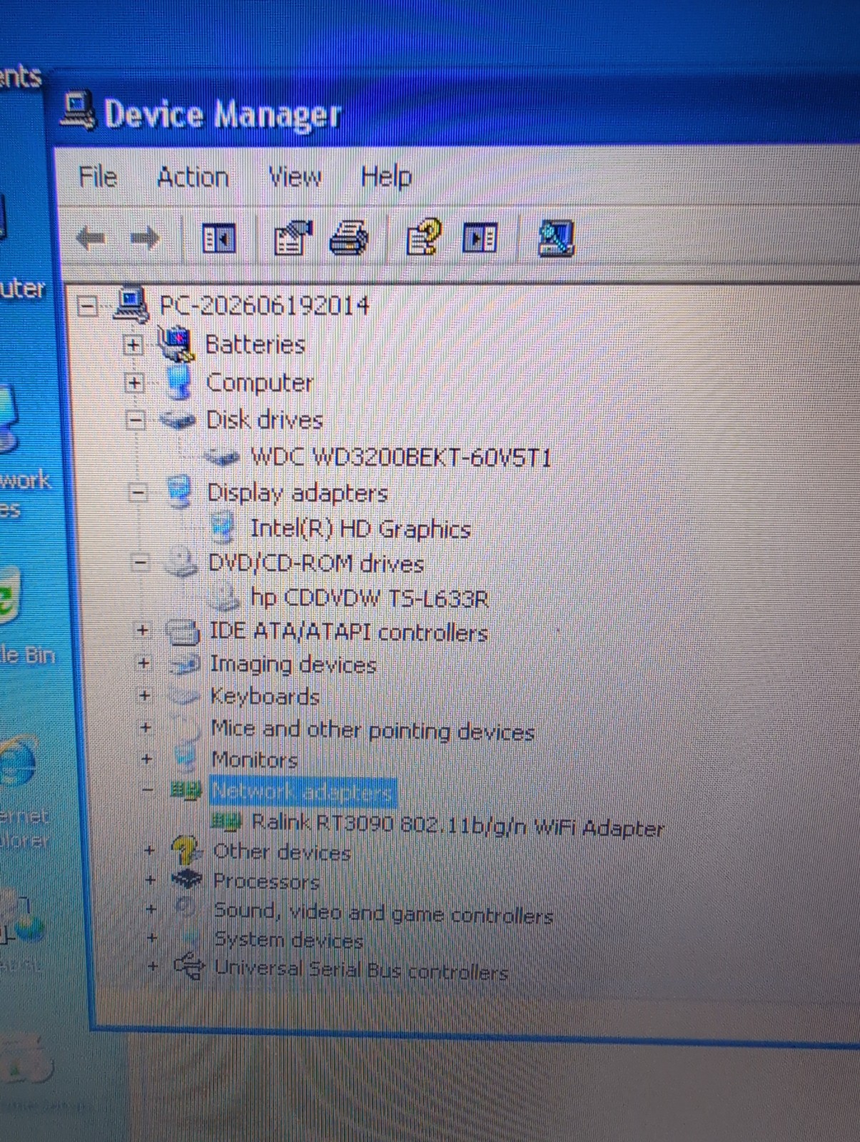NICE HP G62 Notebook Intel Core i3 M350 2.27GHz /320GB HDD/ 2GB RAM /Win XP –
