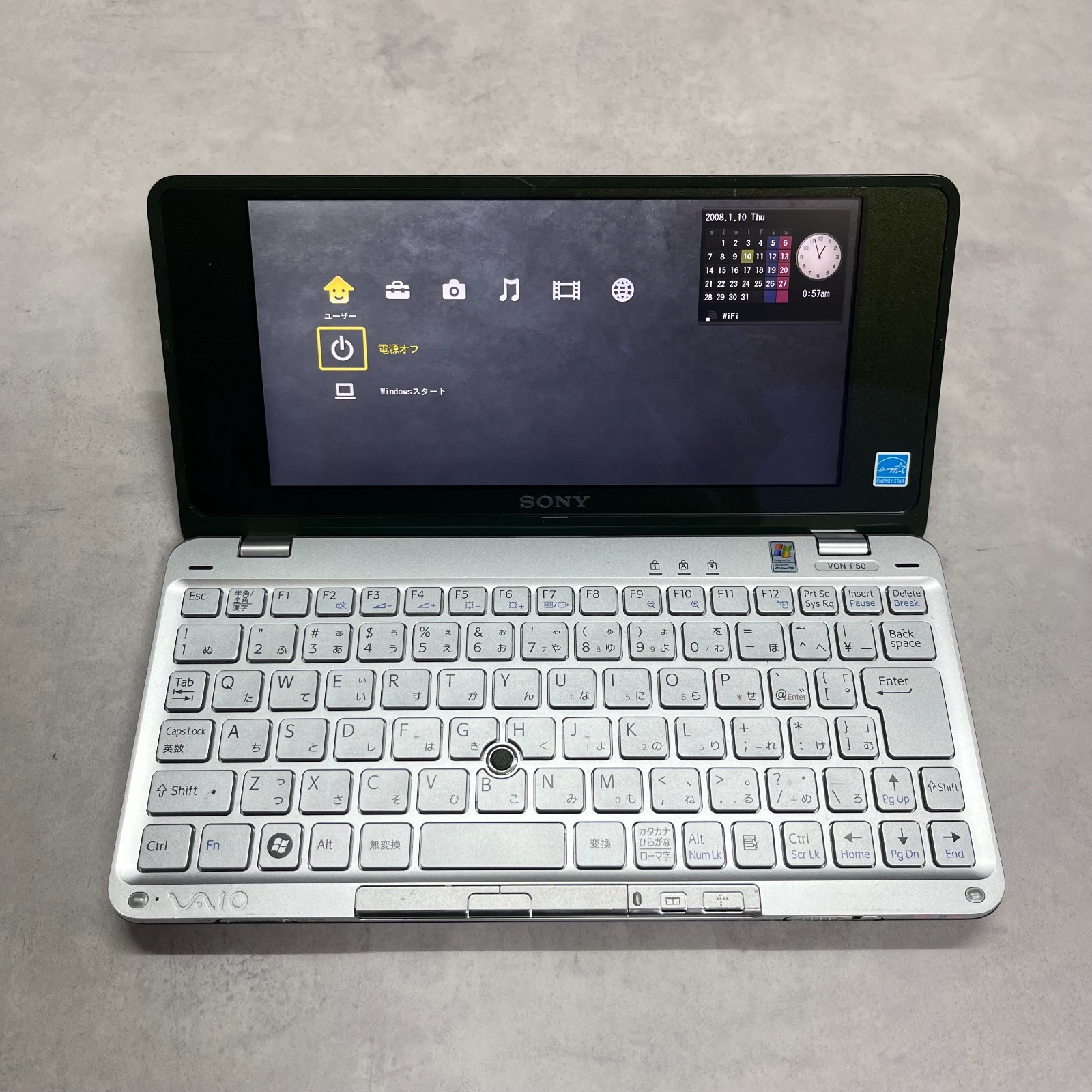 SONY VAIO VGN-P50 type P Pocket Style Portable UMPC Green Tested Good!!