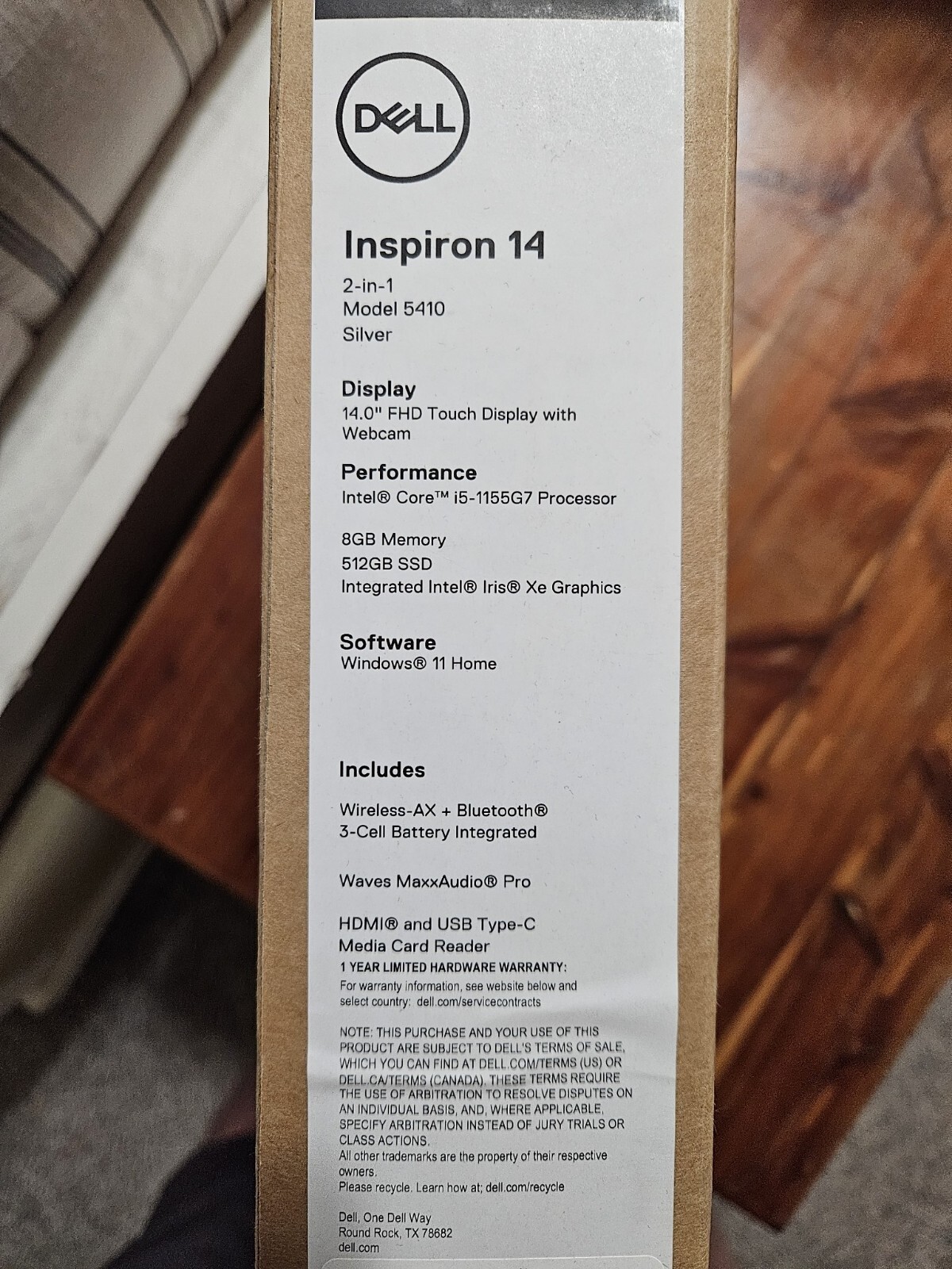 Dell Inspiron 14. 2- in-1. Model-5410.
