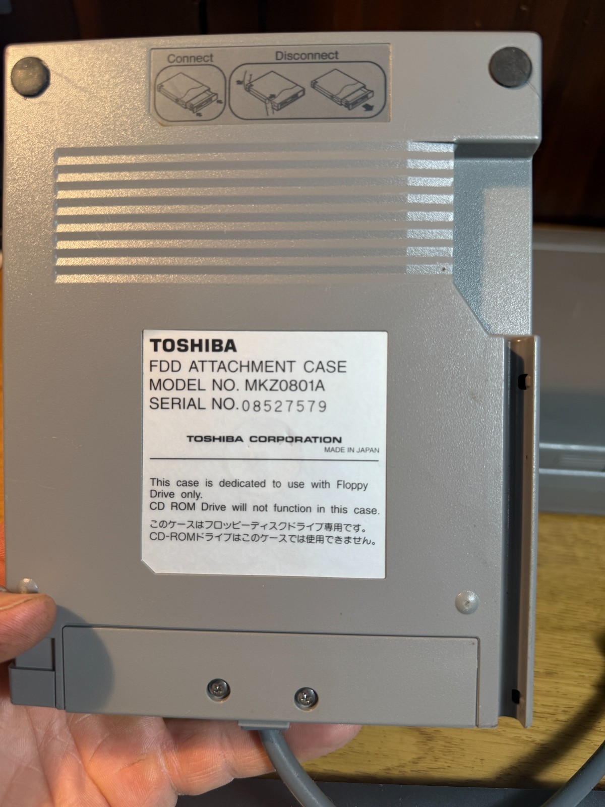 Vintage Laptop Toshiba Satellite Pro 405CS & FDD Case Floppy AS-IS For Parts