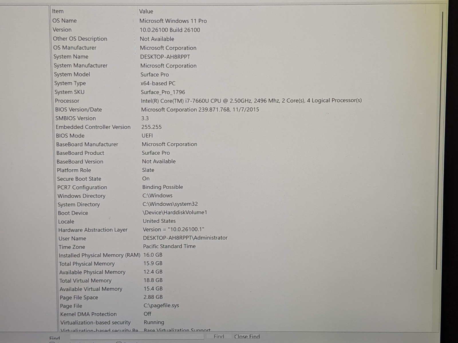 LOT of 2 MS Surface Pro 1796 12.3″2736×1824 TOUCH i7-7 2.5GHz 16GB 512GB SSD 11P