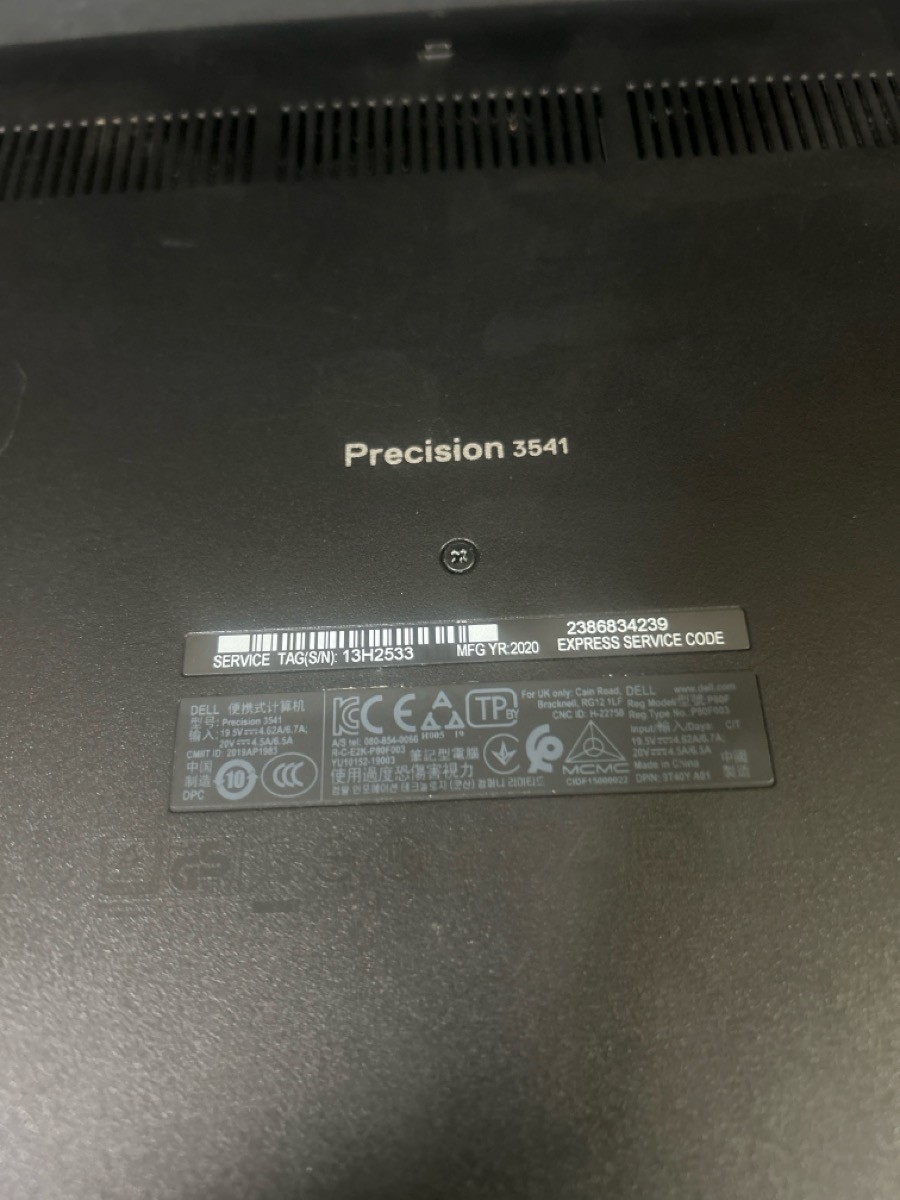 DELL COMPUTER PERCISION 3541 (109840-1)
