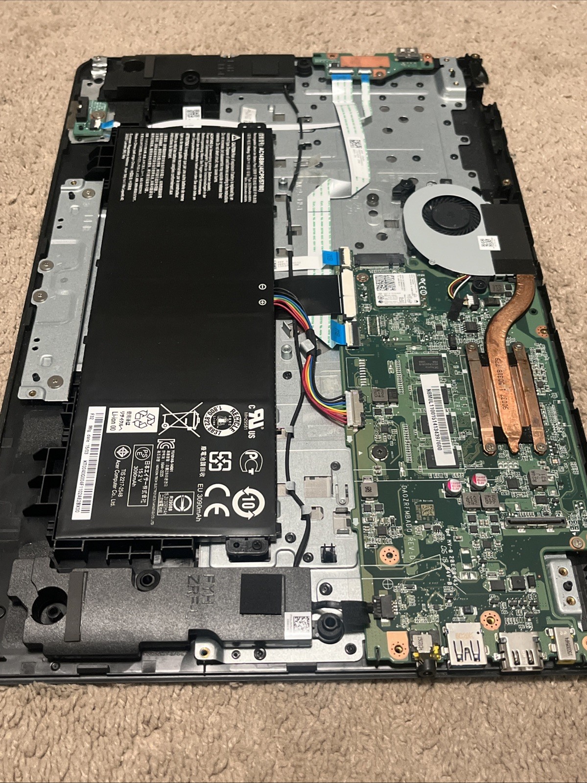 Acer Chromebook C910 C910-C37P CB5-571 Motherboard Intel Celeron 3205U 4GB @2L13