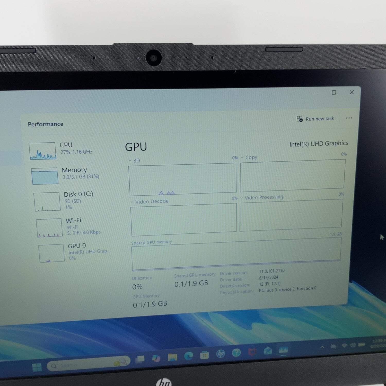 HP Laptop 14-DQ3000DX 14″ Celeron N4500 1.1GHz 4GB RAM 64GB
