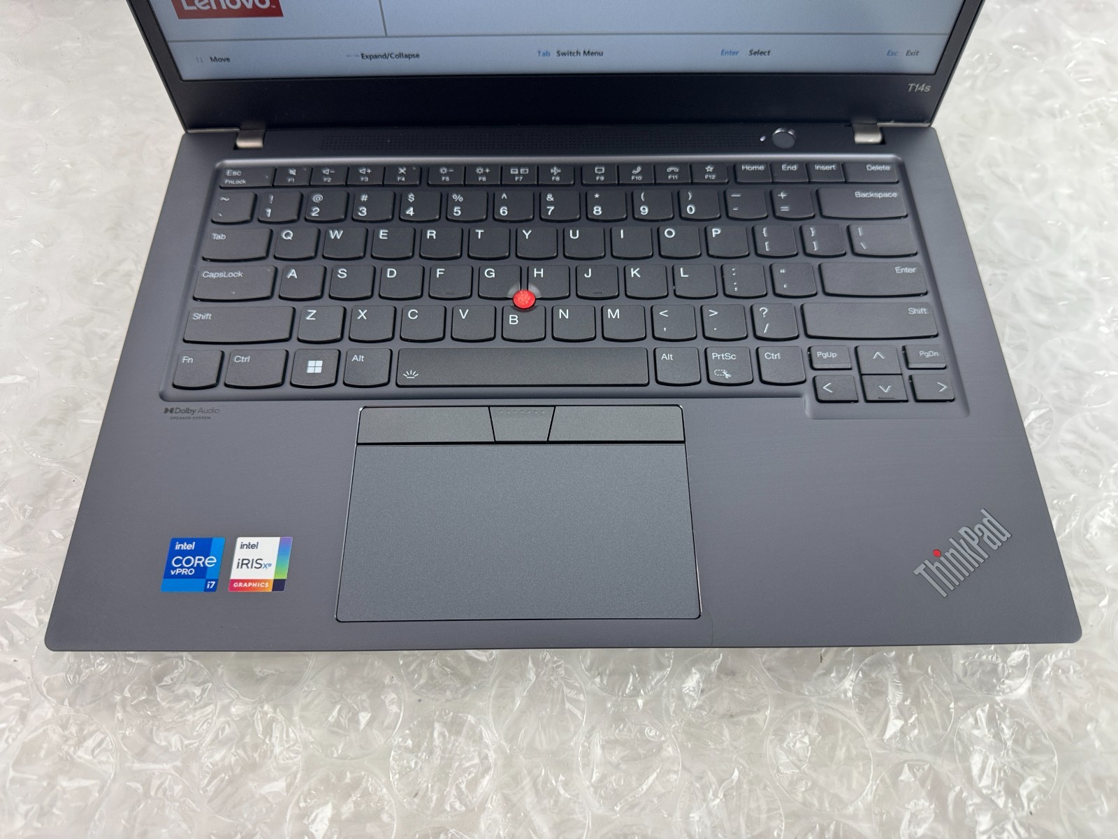 Lenovo ThinkPad T14s Gen 2 i7-1185G7 16GB No SSD/OS/AC Parts/Repair Laptop