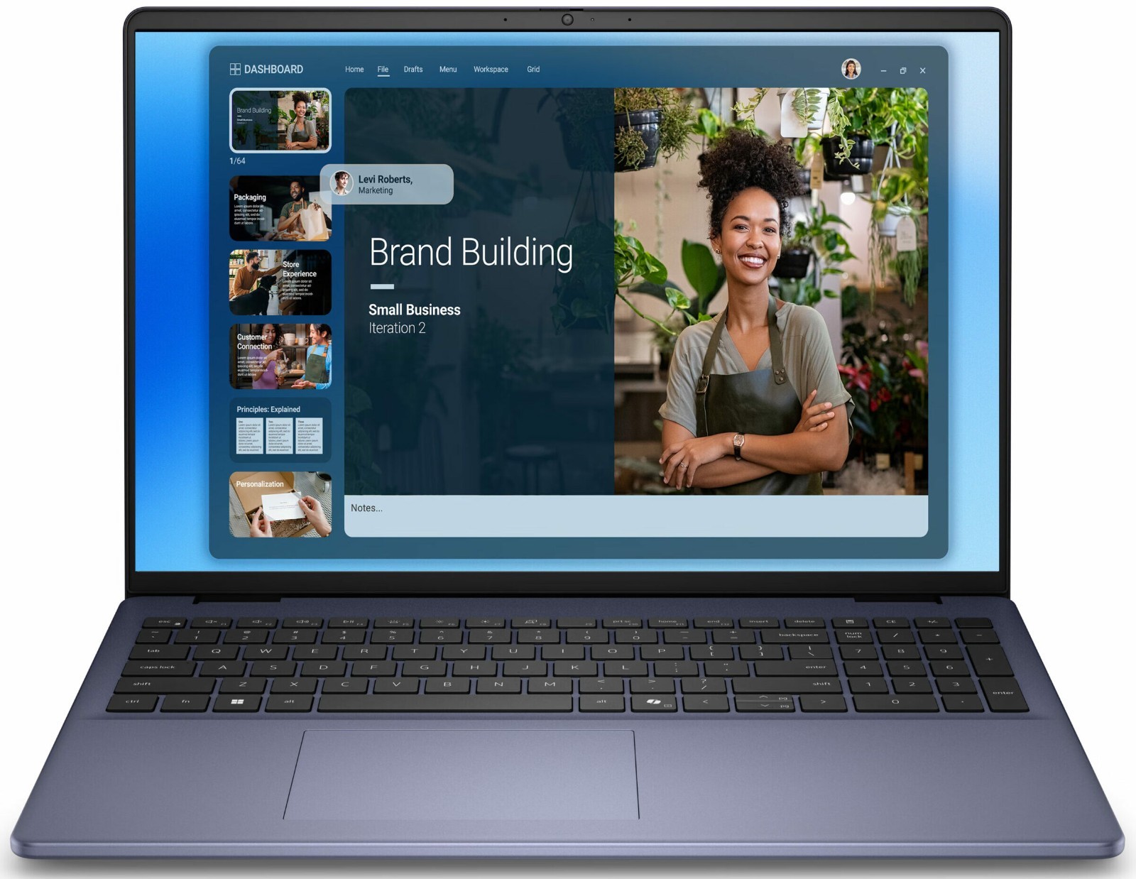 DELL 16 DC16251 16″ FHD+ TOUCH DECA CORE 7-150U, 16GB, 1TB SSD, ICE BLUE, WRTY