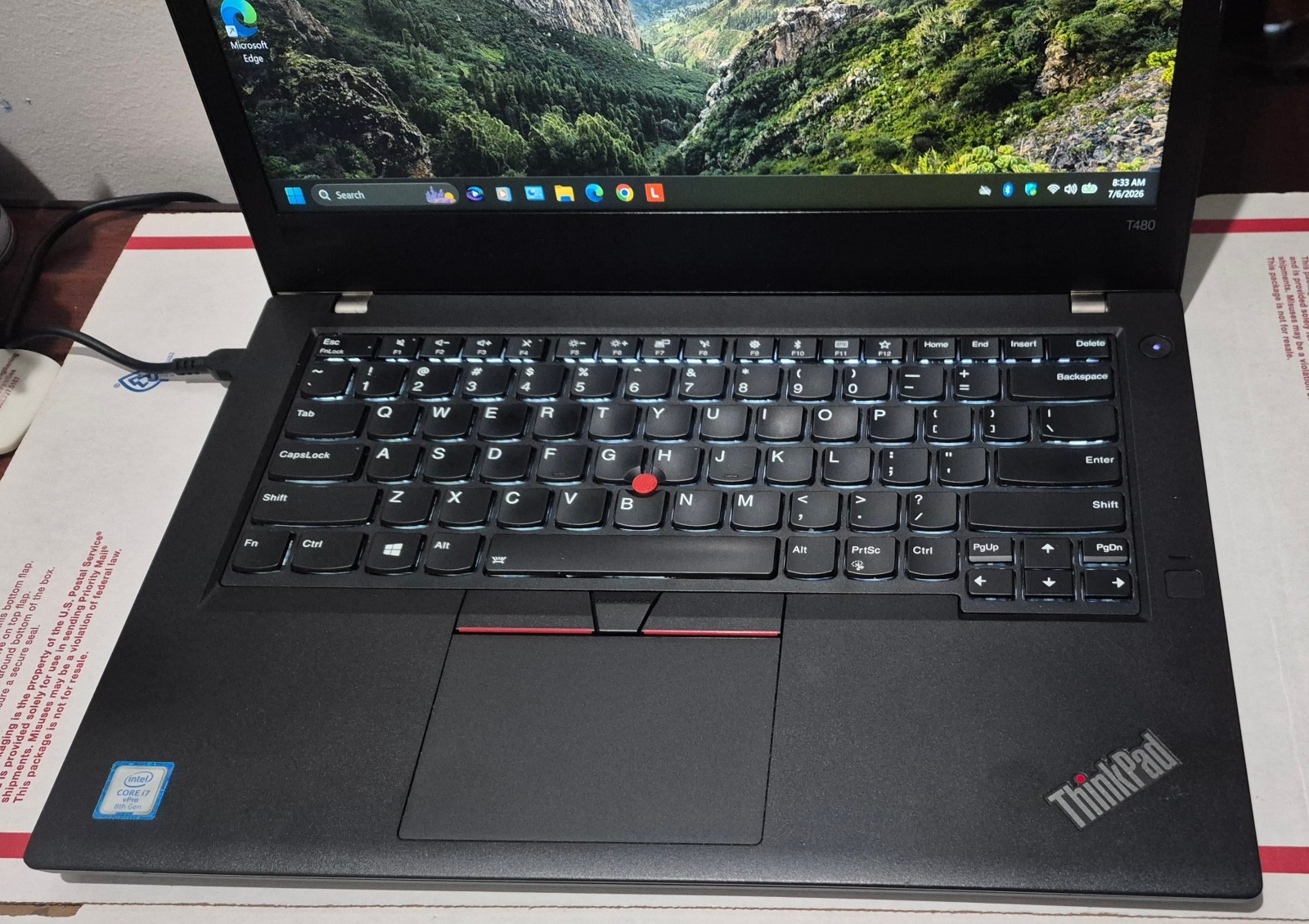 LENOVO THINKPAD T480 i7-8650U 16GB 512GB SSD NVIDIA MX 150 WIN 11 + OFFICE 2024