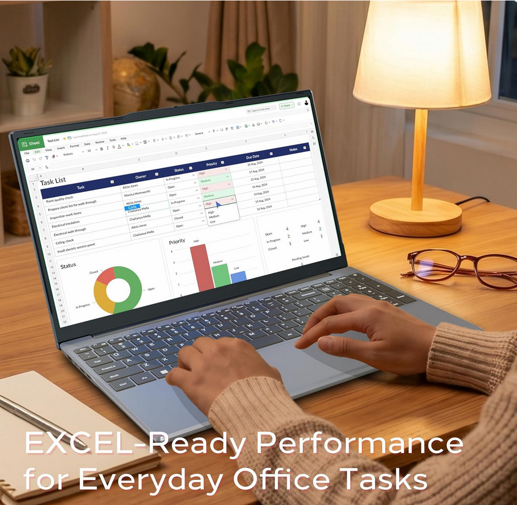 15.6″ FHD Laptop Computers, Compatible with Windows 11, Core M3 (Beats Pentium,