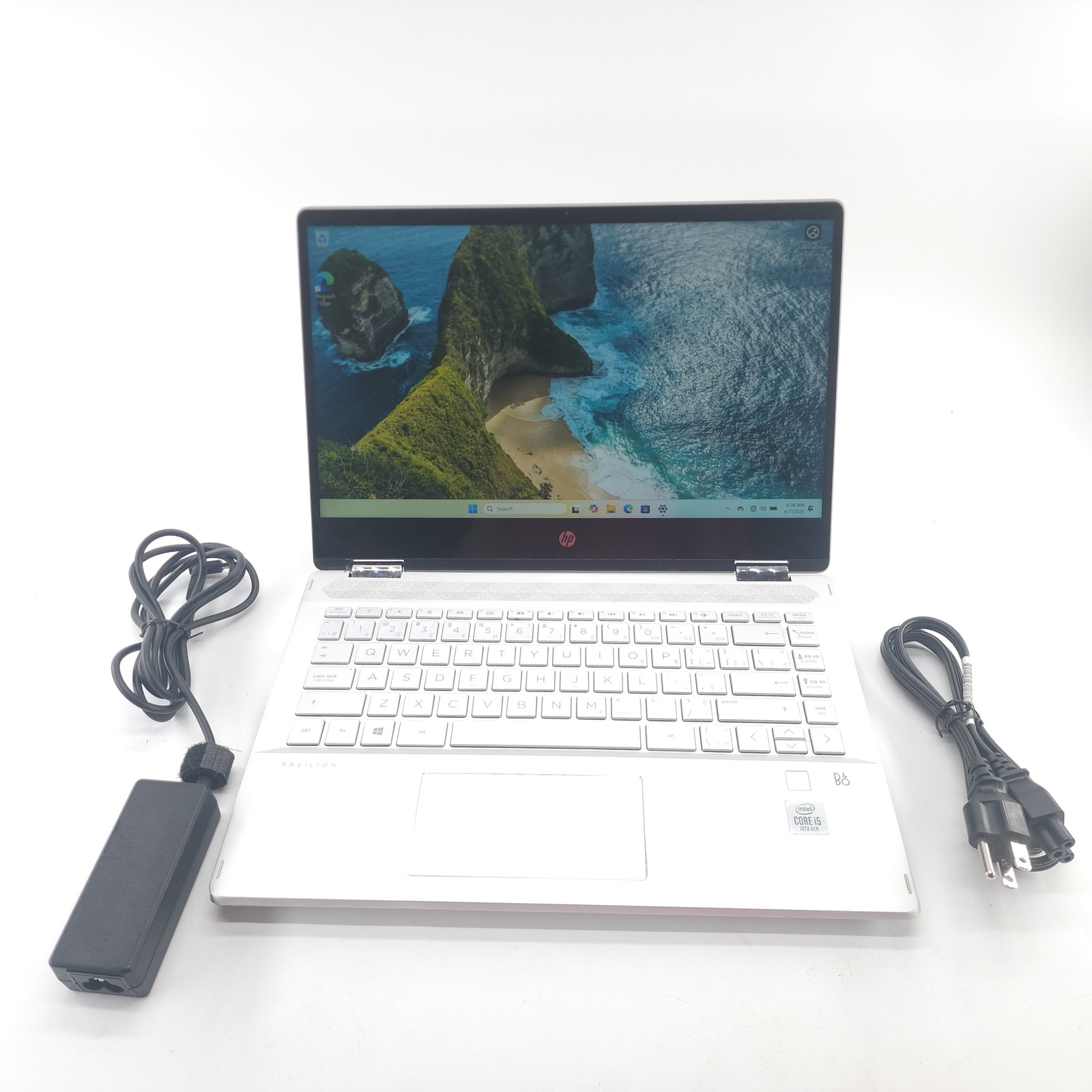 HP Pavilion x360 14″ 256GB SSD, i5-1035G1 1.19GHz, 8GB RAM, Damaged Port, Bad Ba