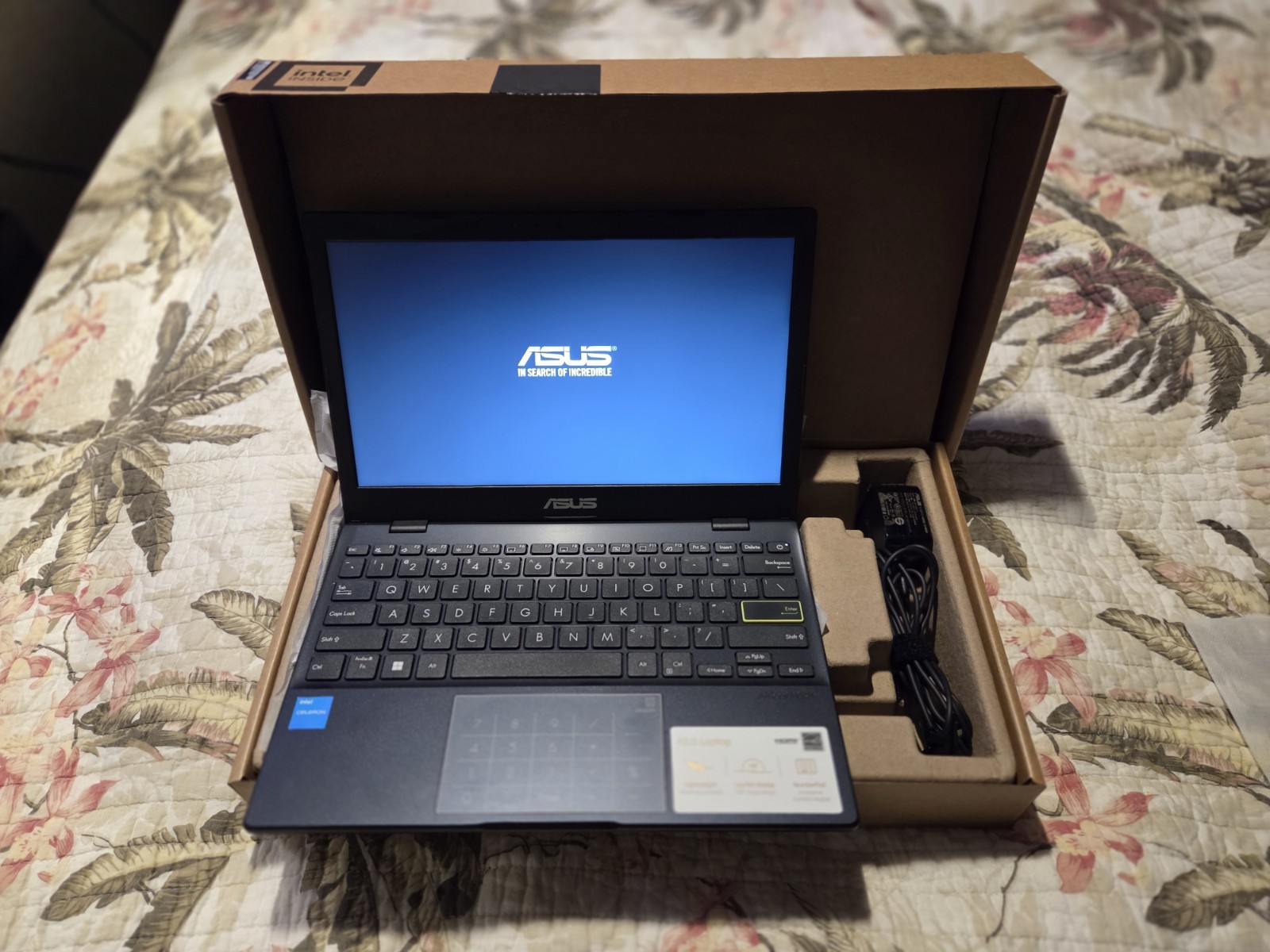ASUS Vivobook Go 11.6” HD Laptop (4GB/128GB SSD) + ASUS VT168 15.6″ HD Monitor
