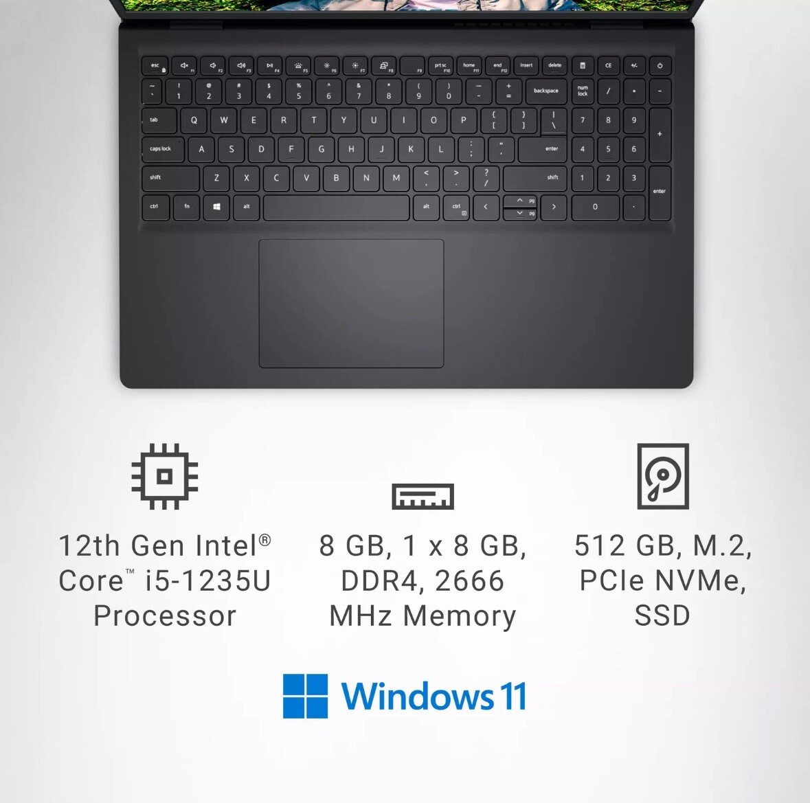 Brand New Dell Inspiron Touch Screen Laptop i5 8GB 512 SSD i3520-5124BLK-PUS