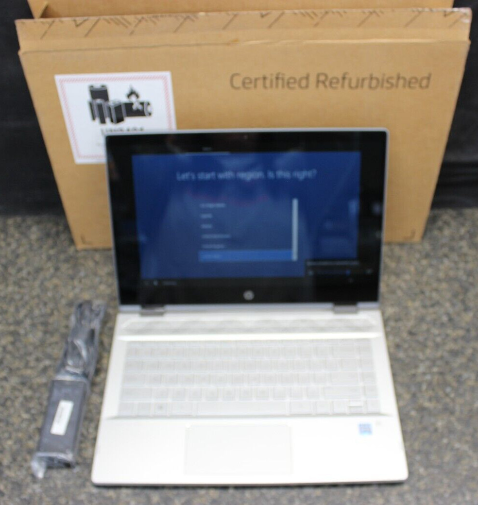 HP Pavilion X360 14-CD1055CL 256GB SSD 8GB DDR4 Win10Home- See Descrip