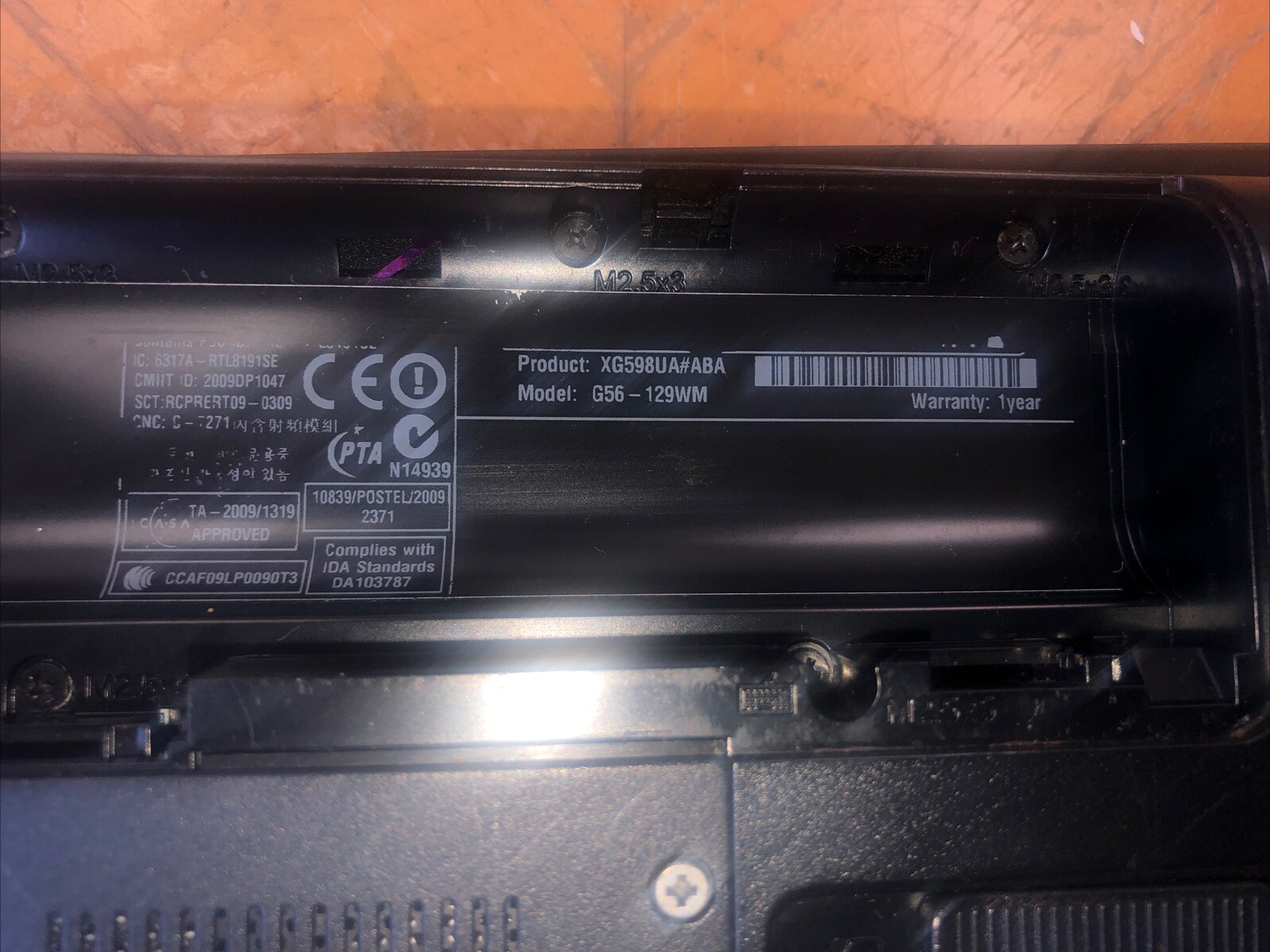 HP G56-129WM Laptop 15.6″ Parts Unit Only