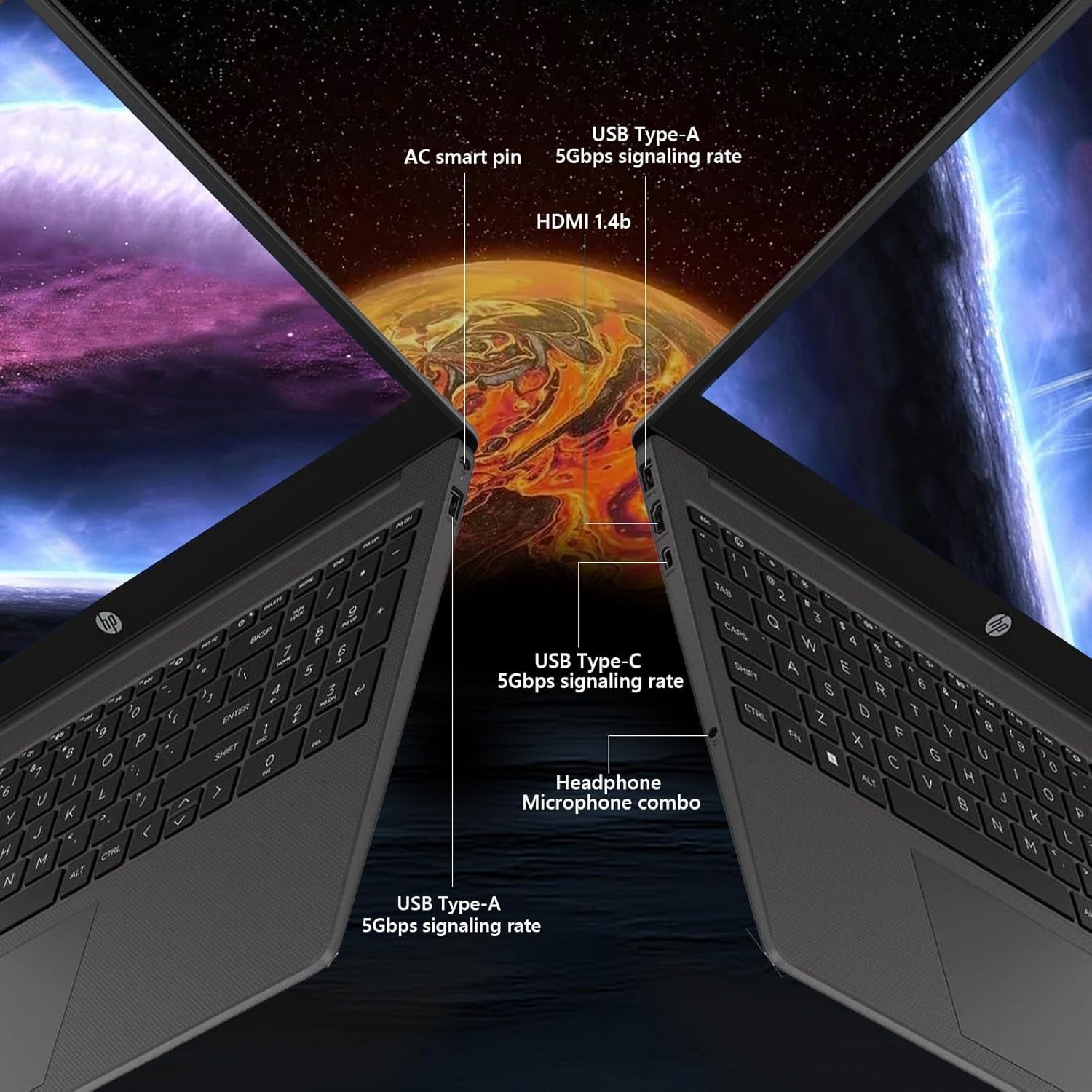 HP 15.6″ Business and Study Laptop, Ryzen 7 7730U, Up to 64GB RAM 2TB SSD, Win11