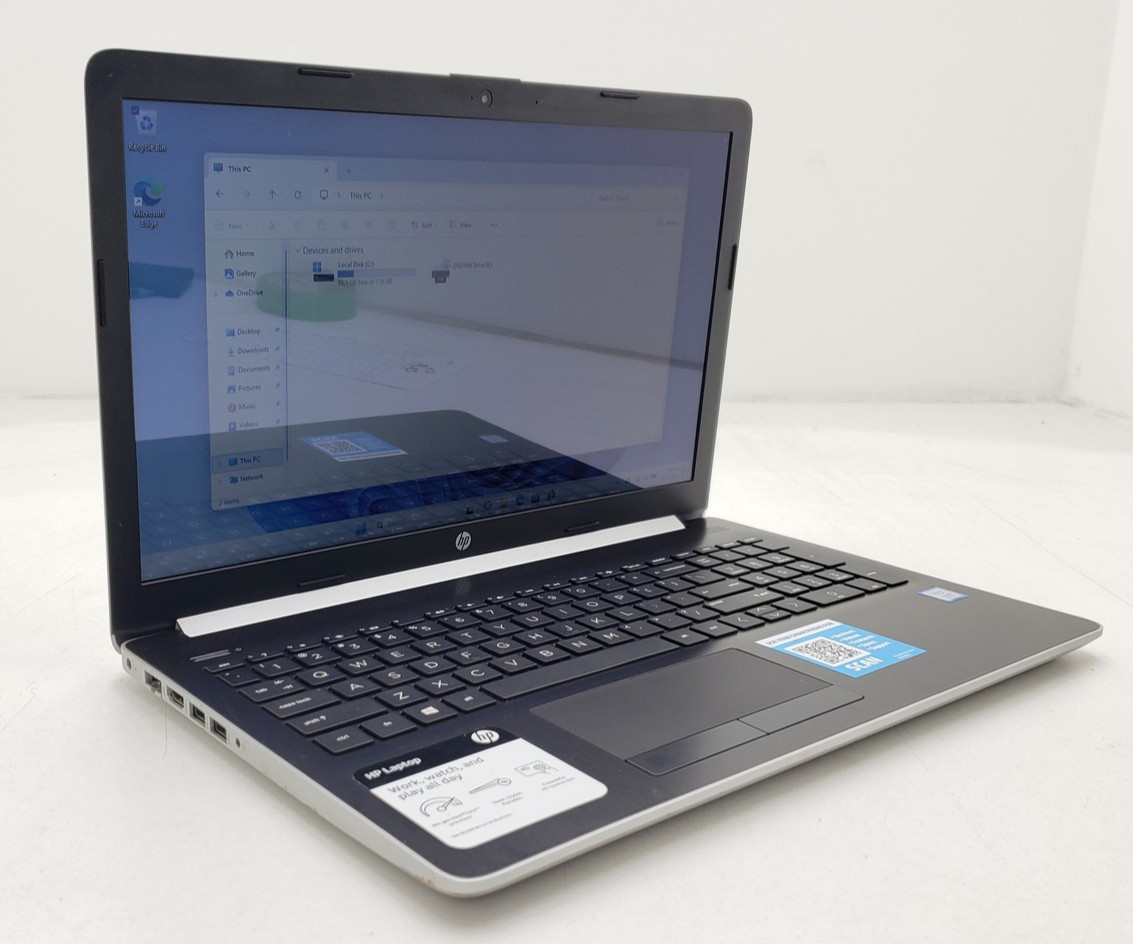 HP 15-da0014dx Touch Laptop Intel Core i5-8250U 12GB RAM 128GB SSD Win 11 Home .