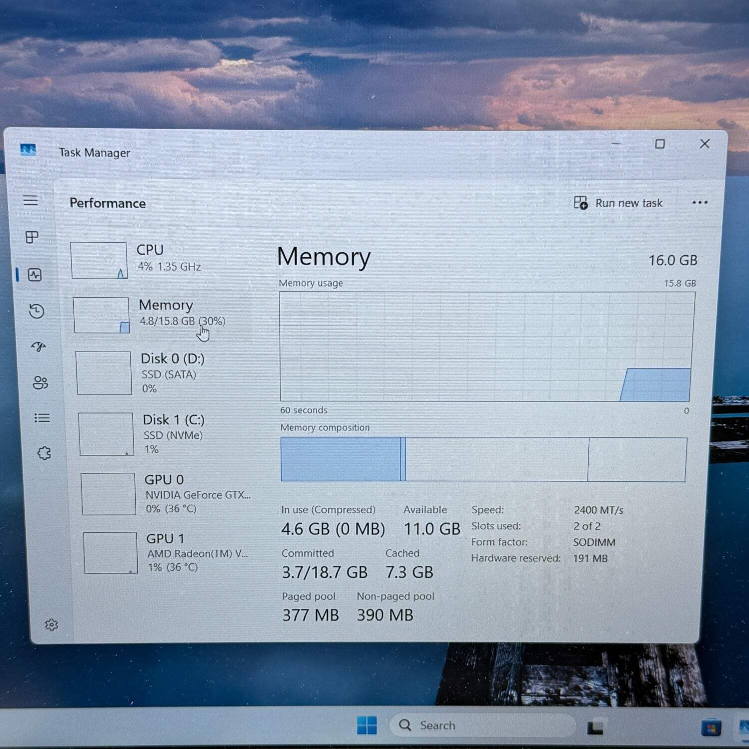 Asus TUF F16 FX505DT 15.6″ Ryzen 5 3550H 2.1GHz 16GB RAM 512GB SSD 256GB SSD GeF
