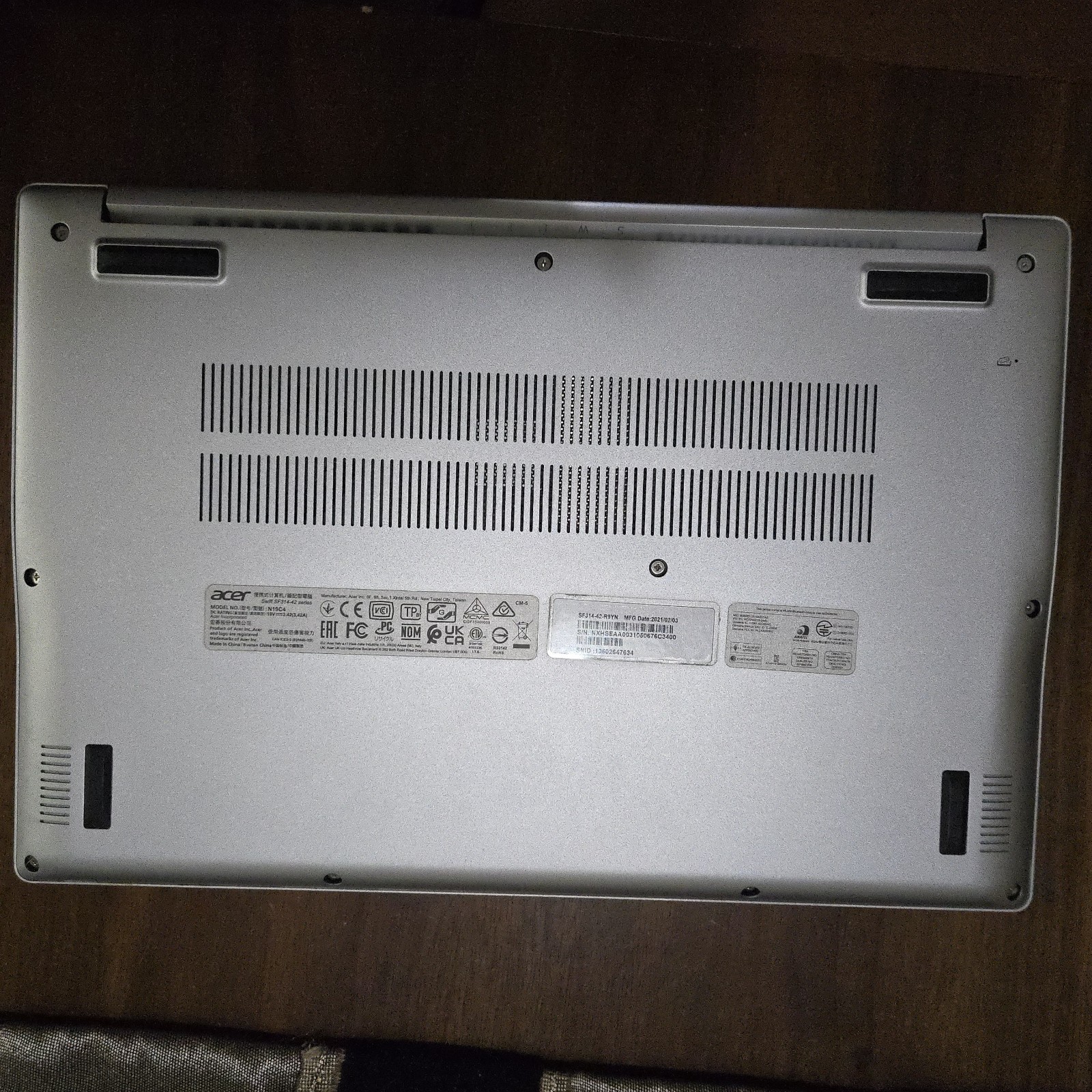Acer Swift SF314-42 AMD Ryzen 7 500 GB SSD 8GB RAM