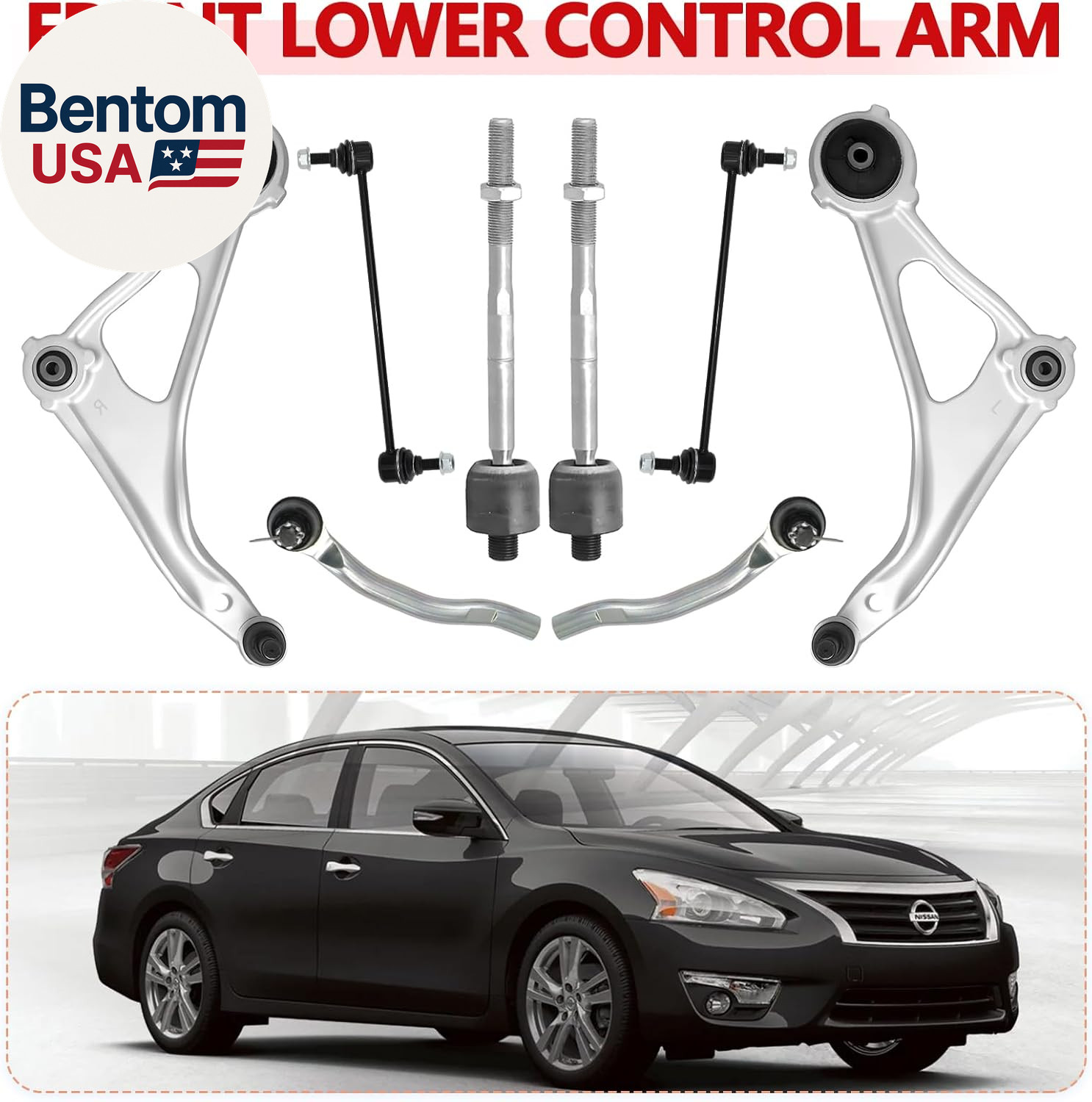 Front Lower Control Arms Suspension Kit for 2014-2018 Nissan Altima, 2013 Nissan