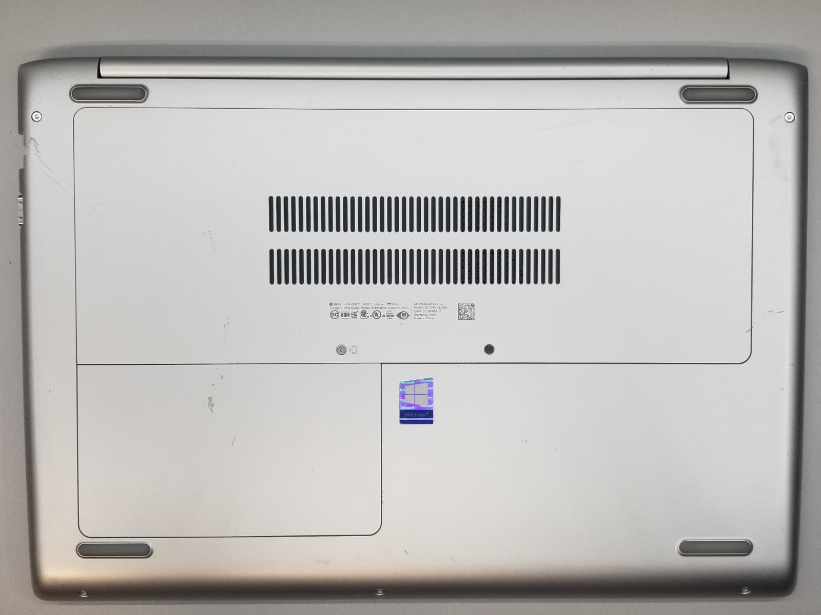 HP ProBook 450 G5 15.6″ FHD i5-8250U 1.6GHz 8GB RAM 256GB NVMe Win 11 Pro NO AC
