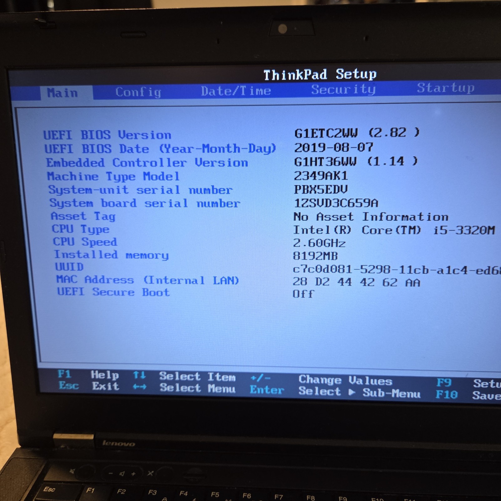 LENOVO THINKPAD T430S – Powers On – NO HARD DRIVE- Untested