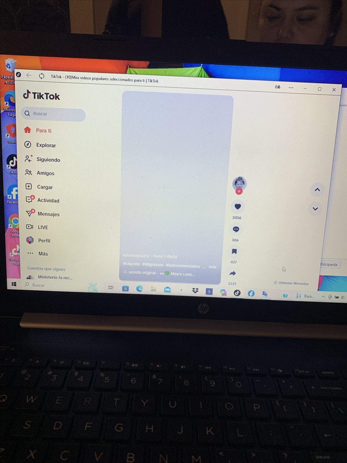 Laptop With TikTok And TikTok Studio On It