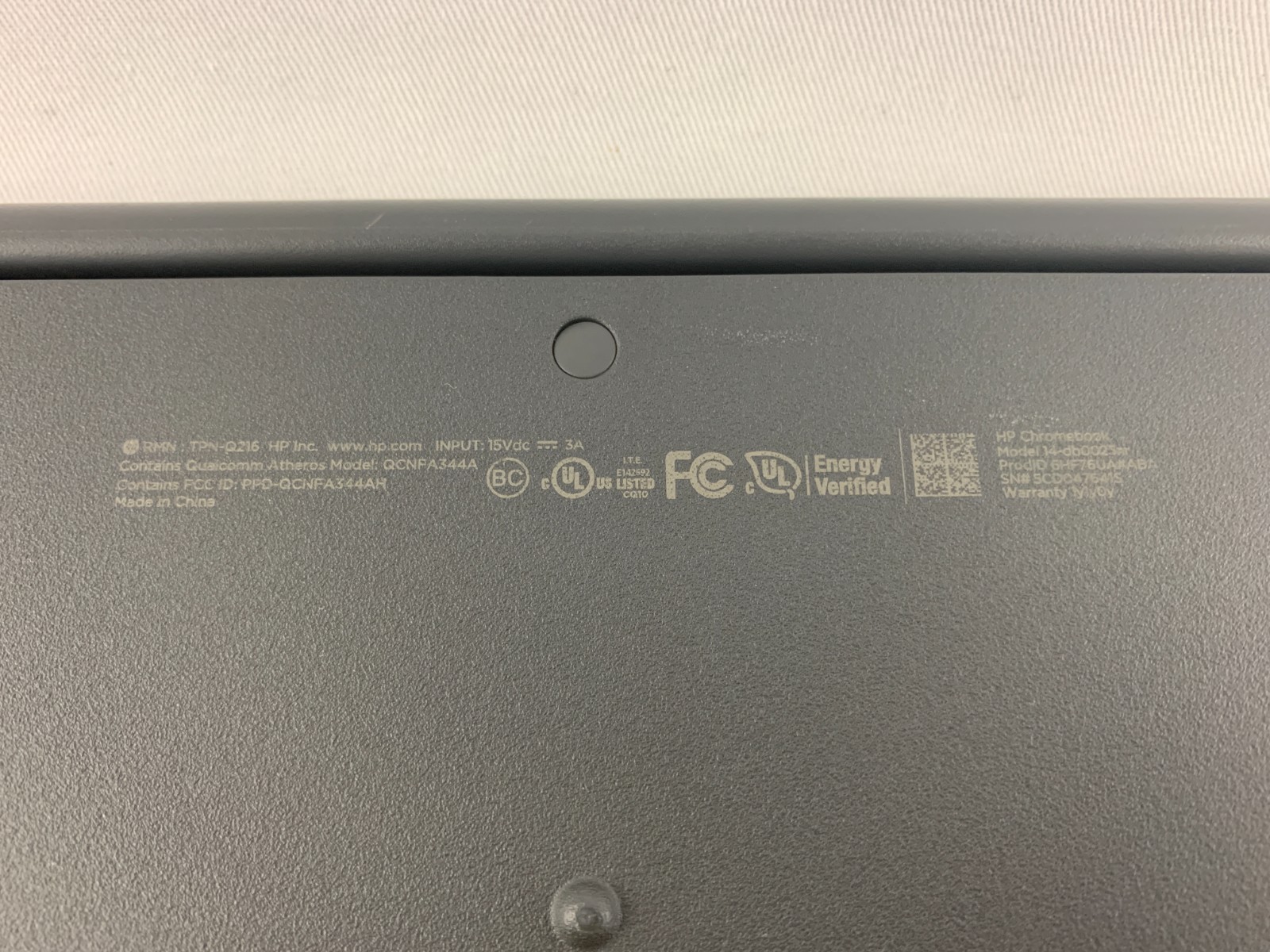 HP Chromebook 14-db0025nr, AMD A4-9120C 1.6GHz, 4GB RAM, 100% Battery, Scratched