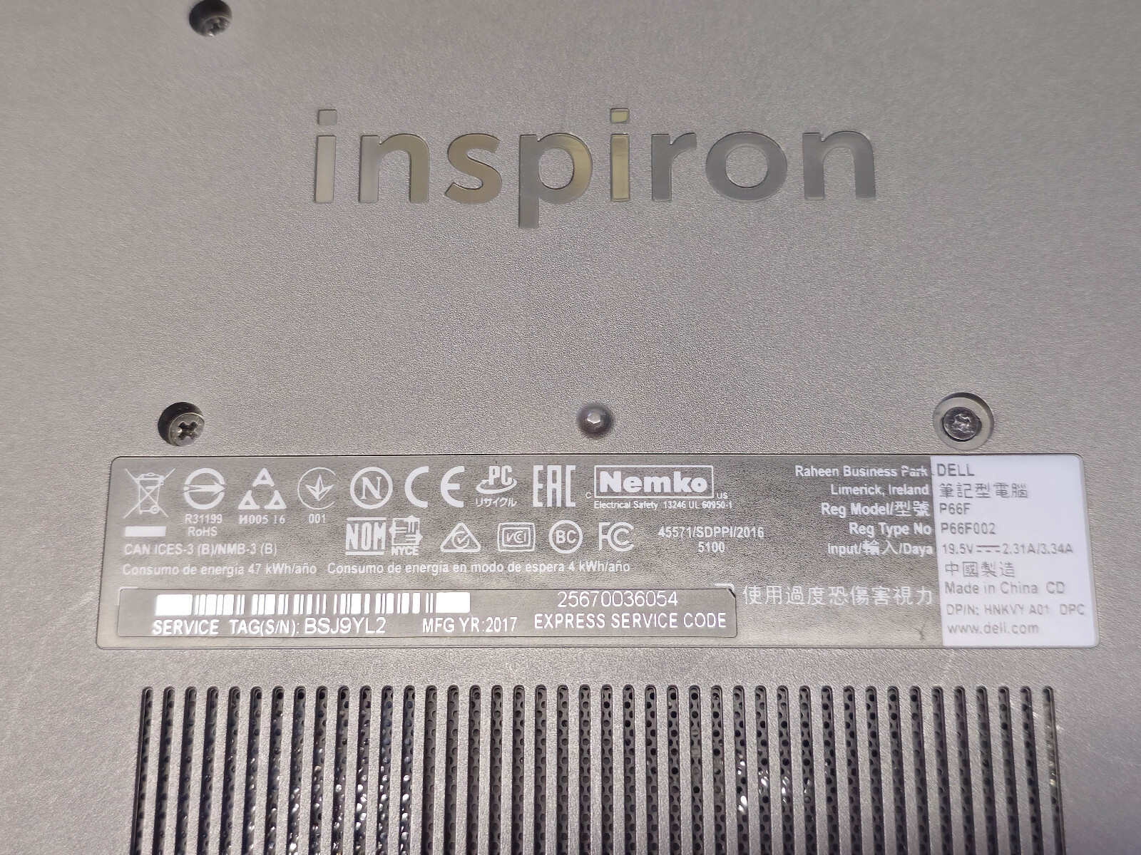 Dell Inspiron 15 5565 15.6″ A12-9700P 12GB 500GB SSD TOUCH Windows 10 TESTED