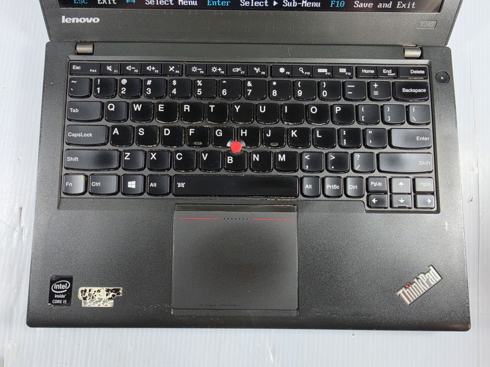 LENOVO THINKPAD X240 – BOOTS TO BIOS – INTEL I5 4200U – 4GB RAM NO HDD