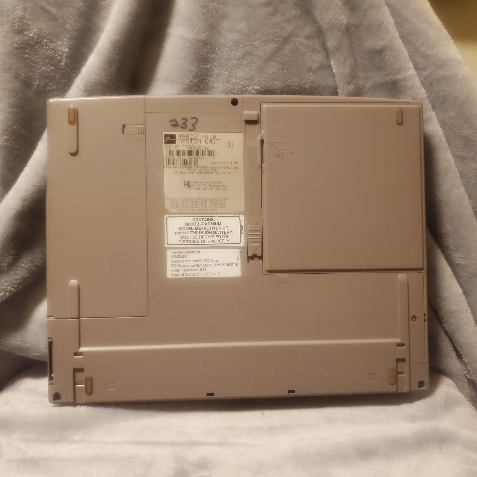 Toshiba Satellite Pro 490CDT Pentium II Windows XP + Battery & Power Adapter