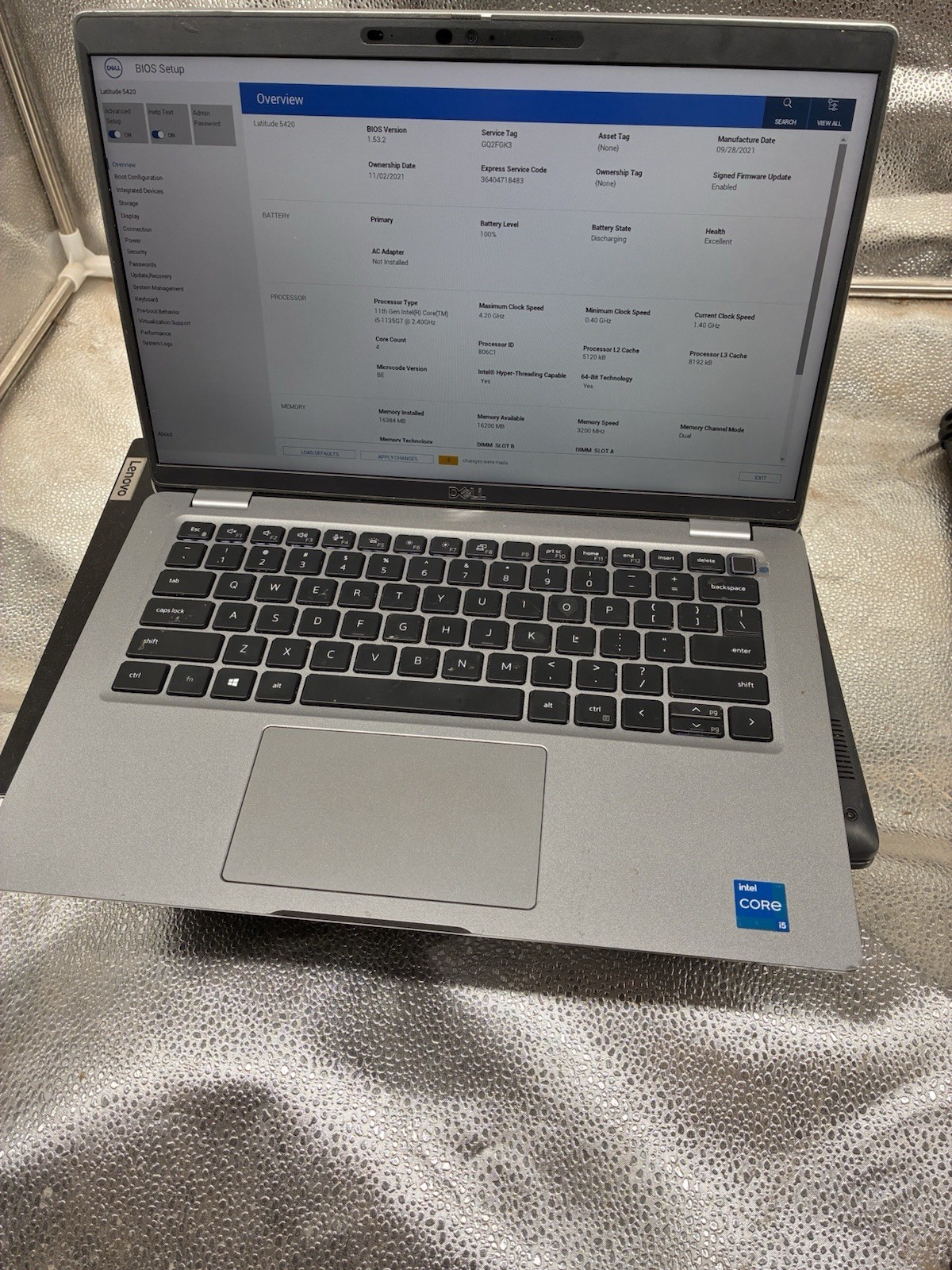 Dell Latitude 5420 Touchscreen i5-1135G7 2.40 GHz 15GB RAM 256GB SSD Windows 11