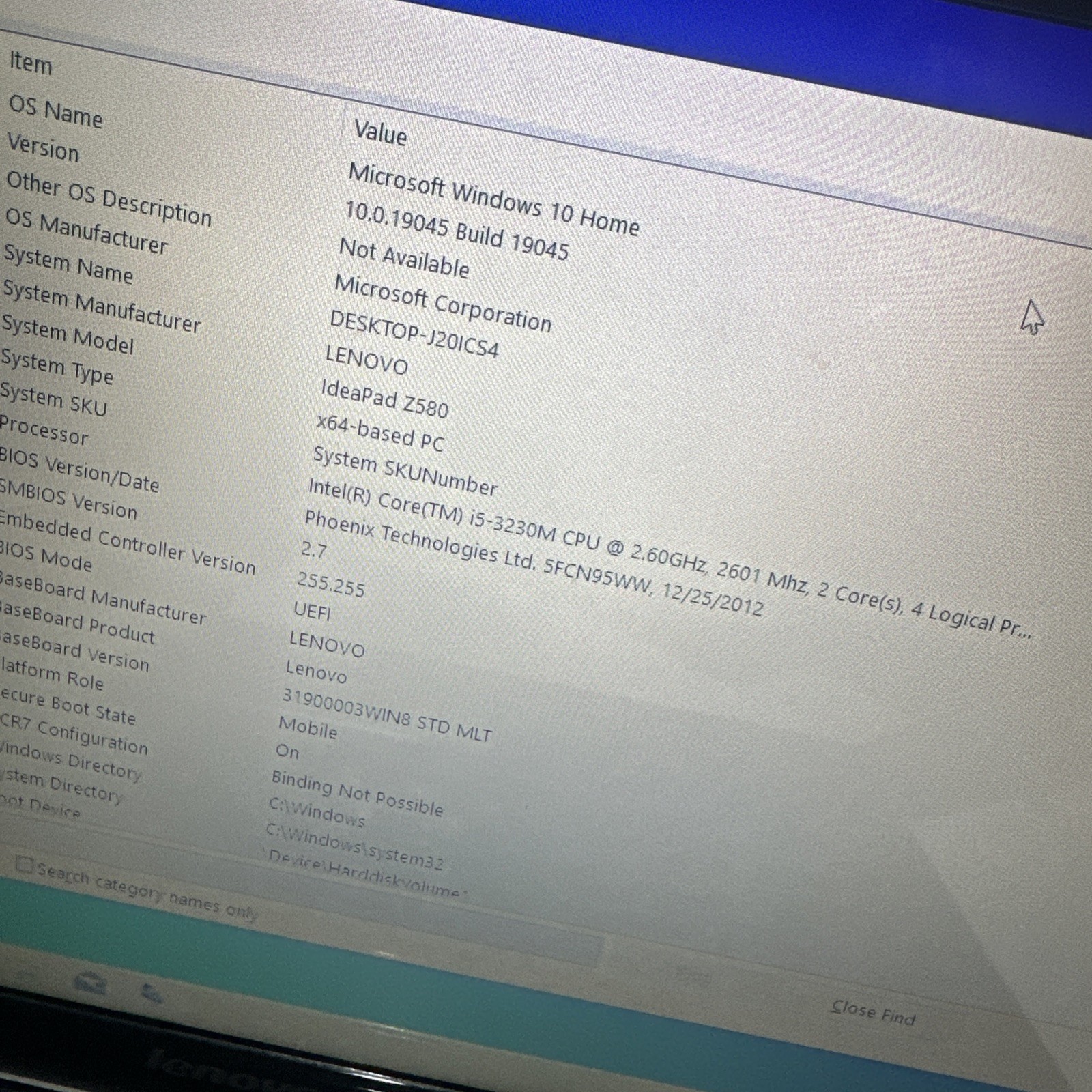 Lenovo Ideapad Z580 15″ Laptop i5-3230m 6gb Ram 500gb HDD Windows 10 Home