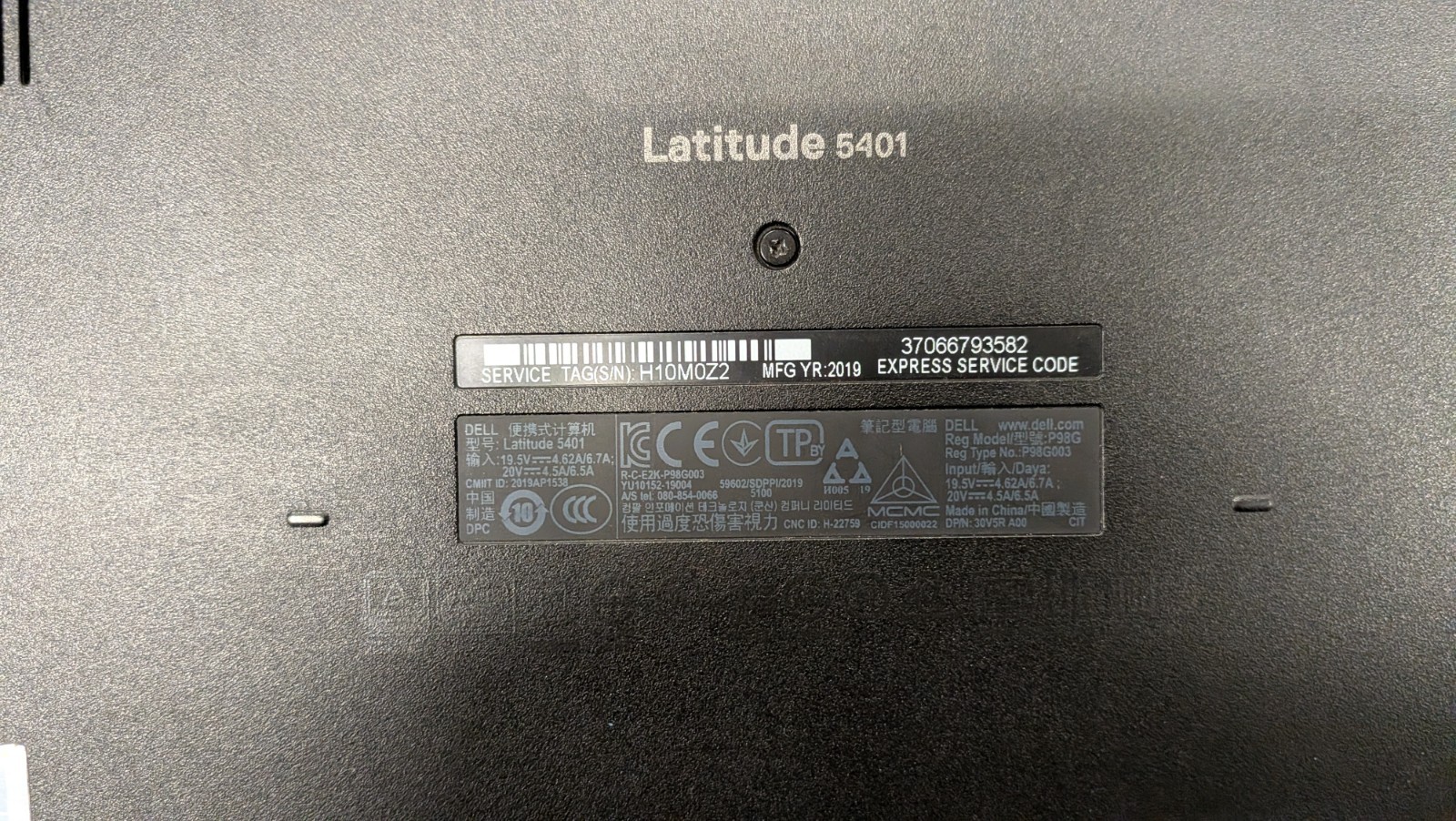 Dell Latitude 5401 i7-9850H @ 2.60GHz, 16GB Ram, 256GB NVMe, Windows 11 Pro