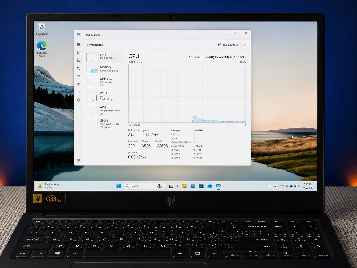 Acer Nitro V 15 Gaming Laptop Intel Core i7-13620H RTX4060 16GBDDR5 512SSD 165HZ