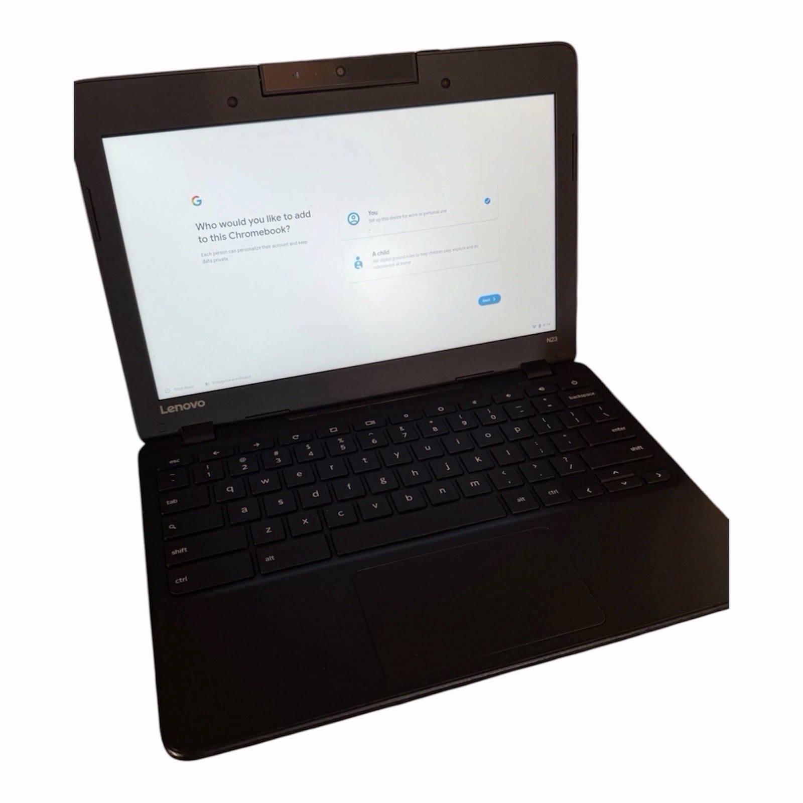 Ref Lenovo N23 Chromebook 11.6″ Laptop Chrome OS Wi-Fi Webcam Black