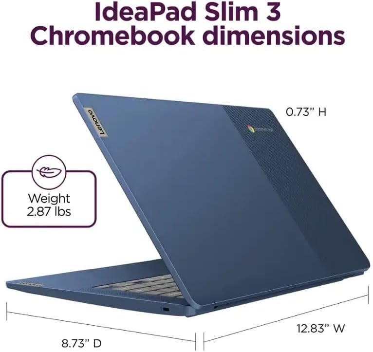 Lenovo IdeaPad Slim 3 Chromebook Laptop,14″HD,MediaTek Kompanio 520,UpTo 4G 320G