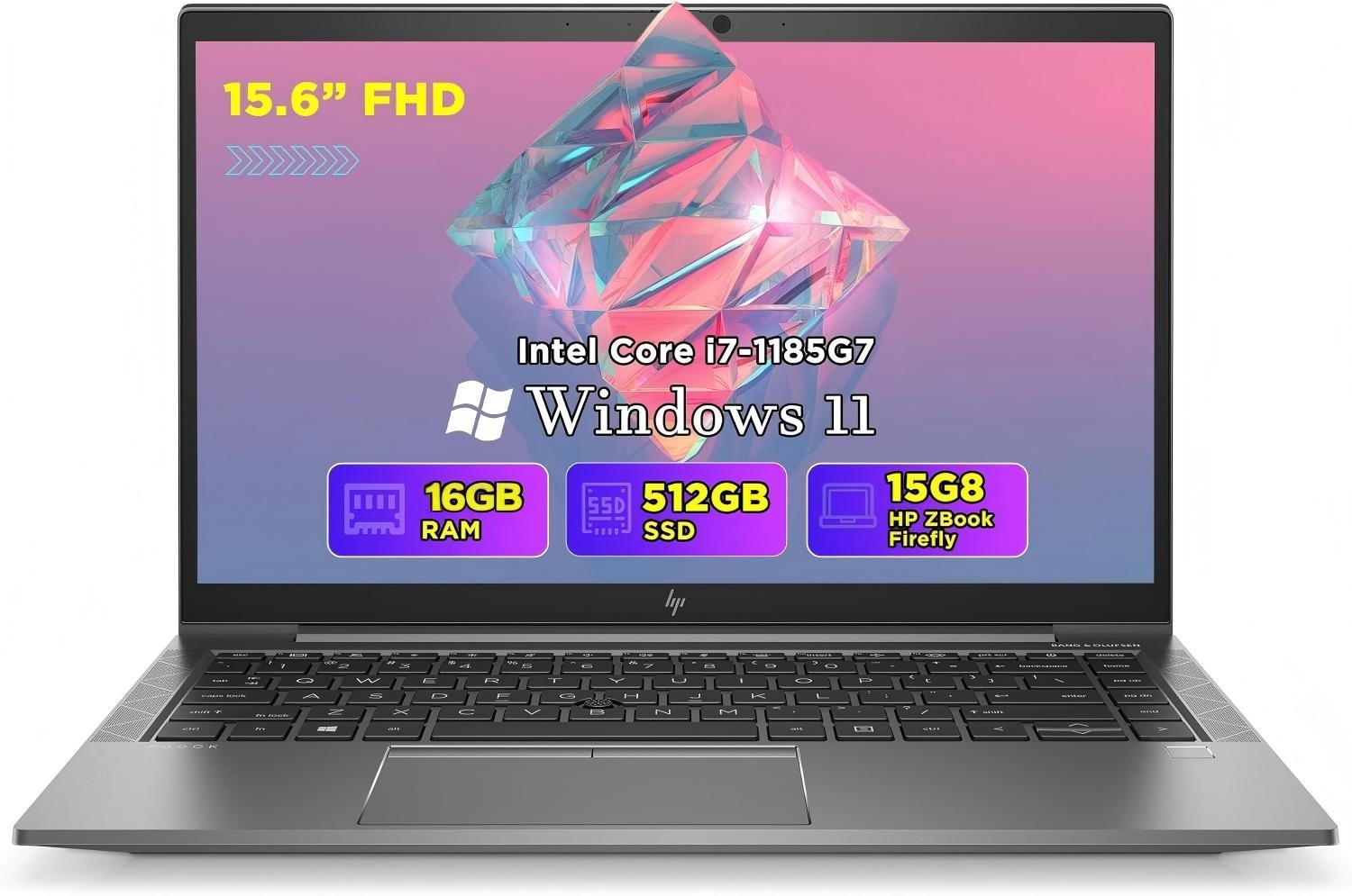 HP ZBook Firefly 15 G8 i7-1165G7 16GB 512GB SSD Backlit Win11 Pro
