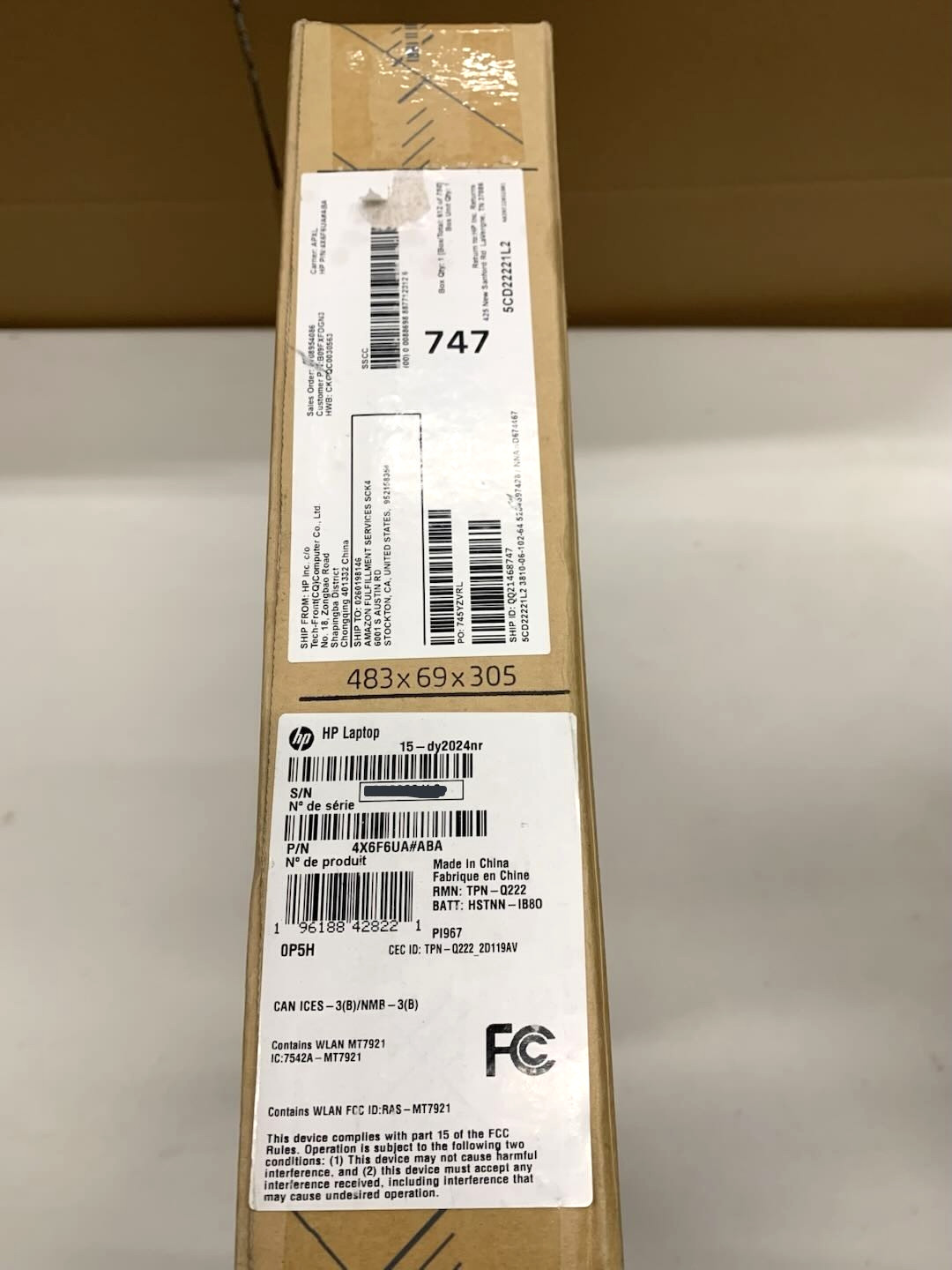 New HP 15″ Laptop Intel i5-1135G7, 8GB Ram, 256GB SSD, 15-dy2024nr
