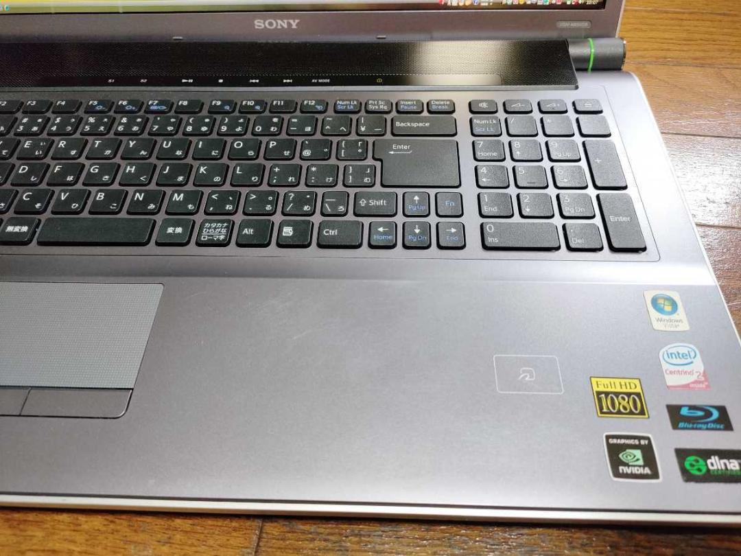 VGN-AW50B Notebook SSD512GB＋SSD512GB Windows10 NVIDIA GeForce 9600M GT