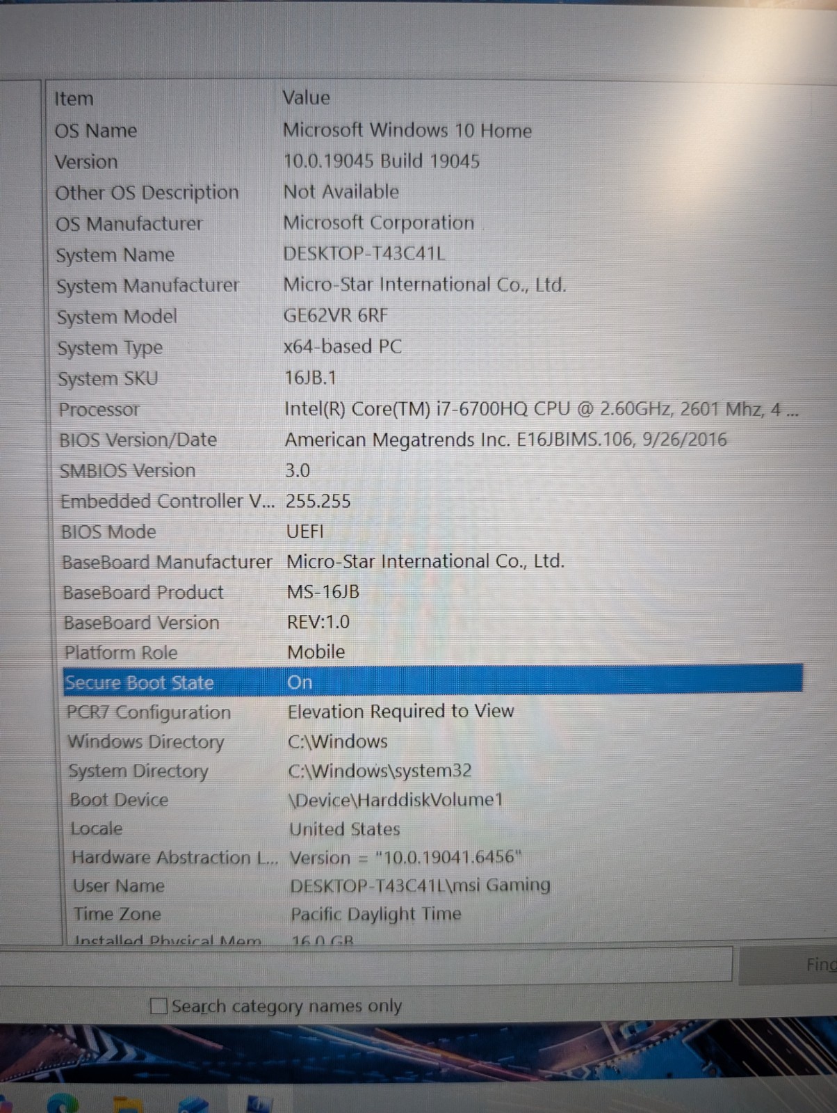 MSI MS-16JB