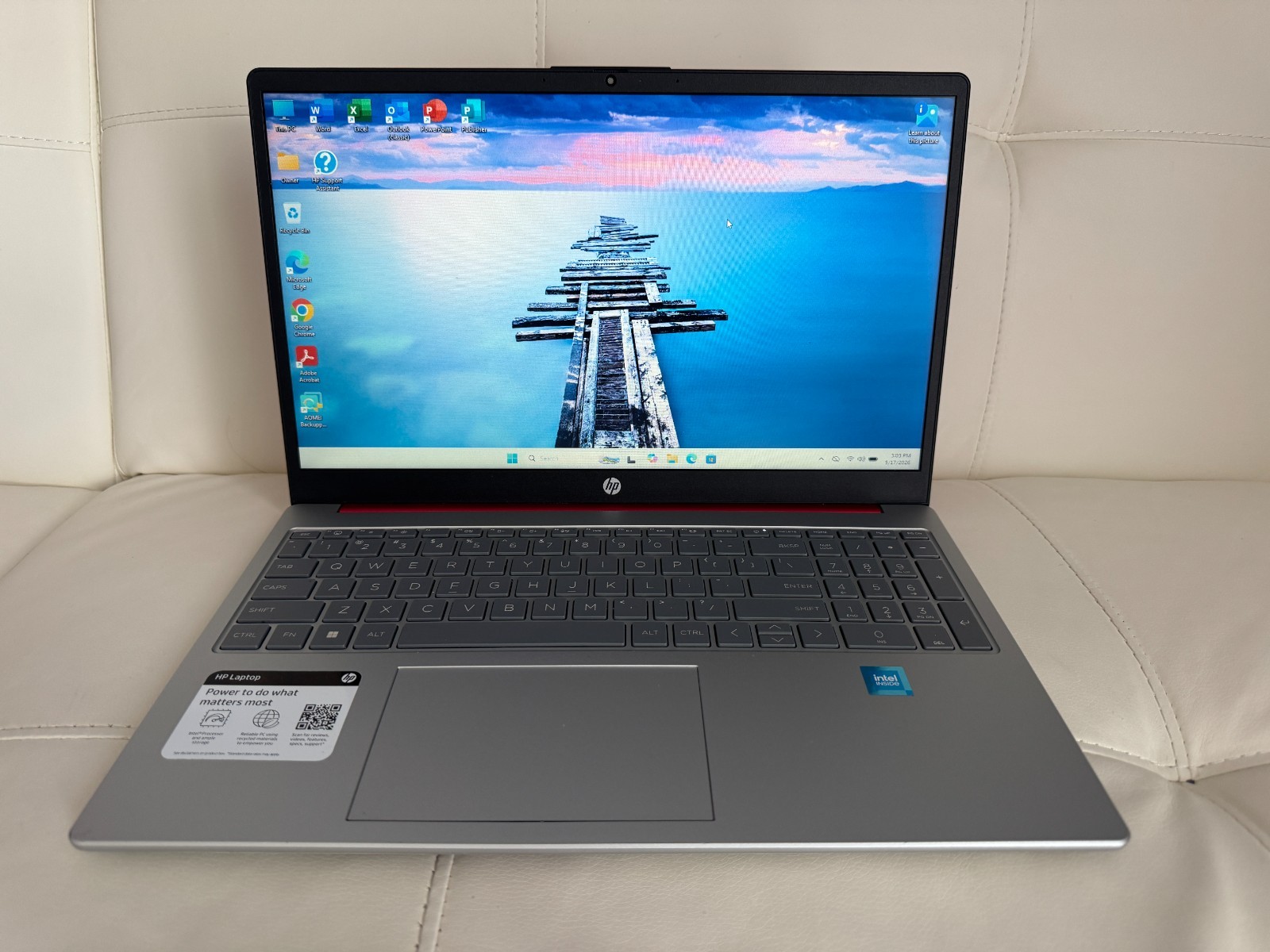 HP 15.6″ Laptop Intel Pentium N200 128GB SSD Drive 16GB Ram HDMI Win11 Red