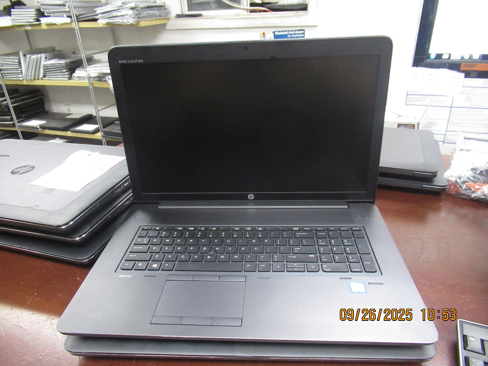 Lot of 2 HP ZBook 17 G3 i7 6700HQ 2.60GHz 8GB Laptop +BIOS [NO HDD/BATTERY/AC/OS