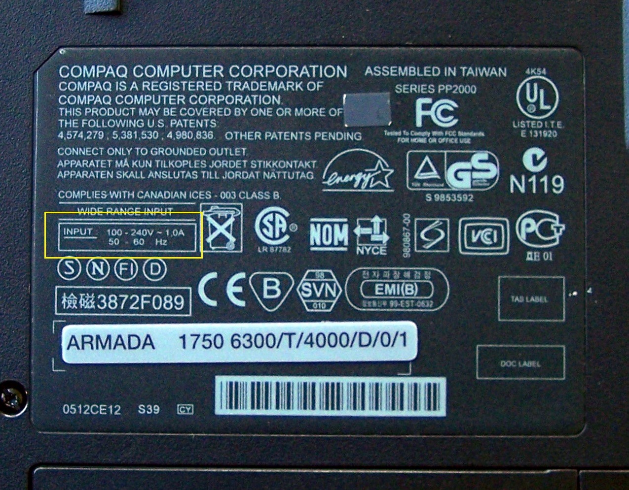 Vtg Compaq Armada 1750 Intel P2 Windows 95 Serial Parallel- ΝΟ 1590 ibm dos e500
