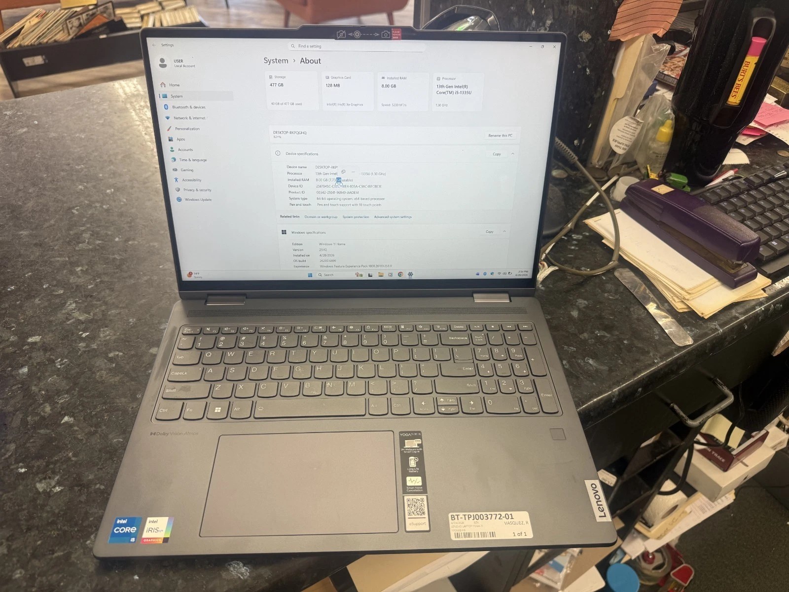 Lenovo Yoga 7 16IRL8 2-in-1 16″ Touch Intel Core i5-1355U 8GB 512GB SSD Laptop