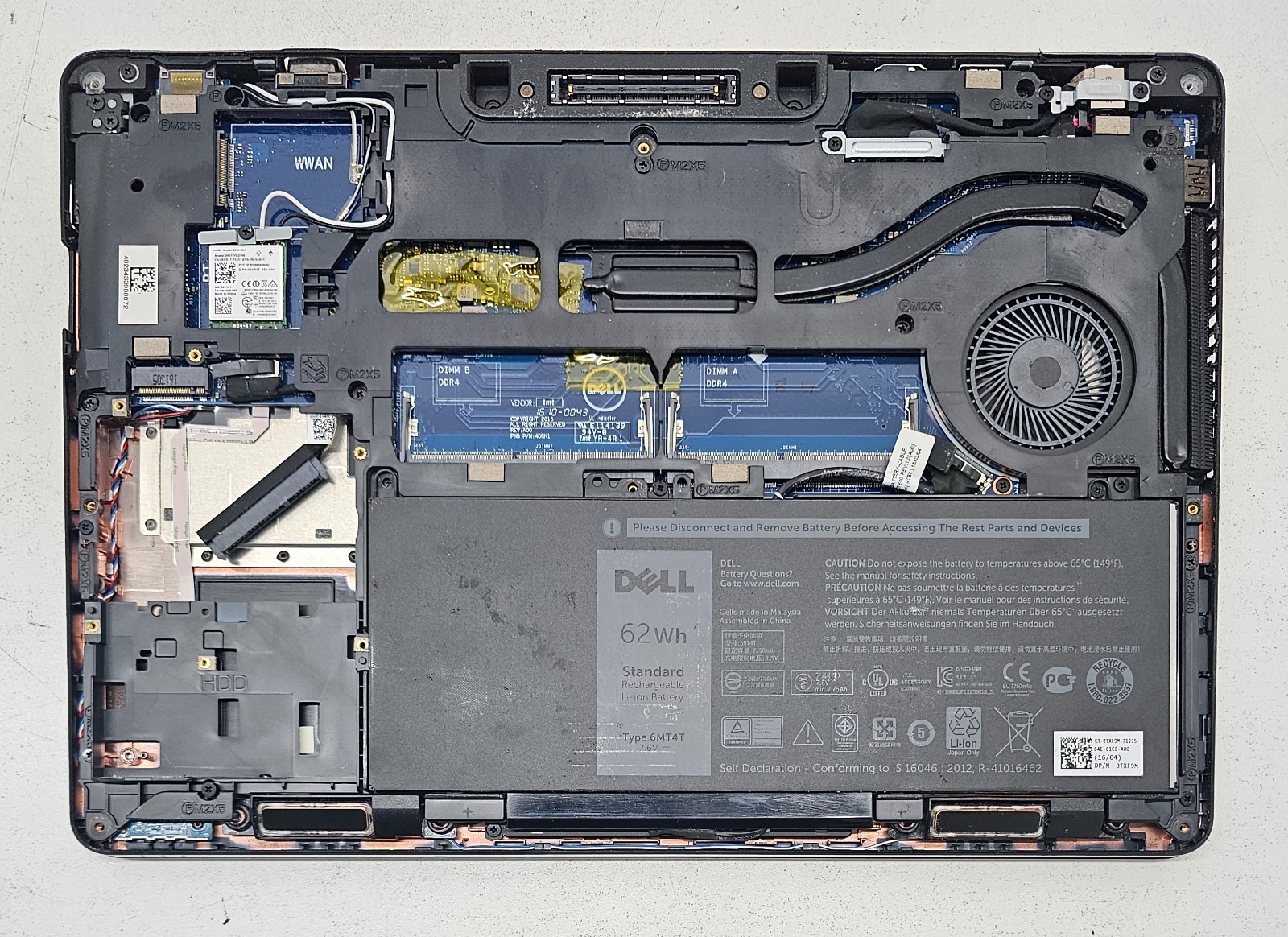 Dell Latitude E5470 14″ Laptop Intel Core i5 No RAM/HD/OS/POWER (FL)